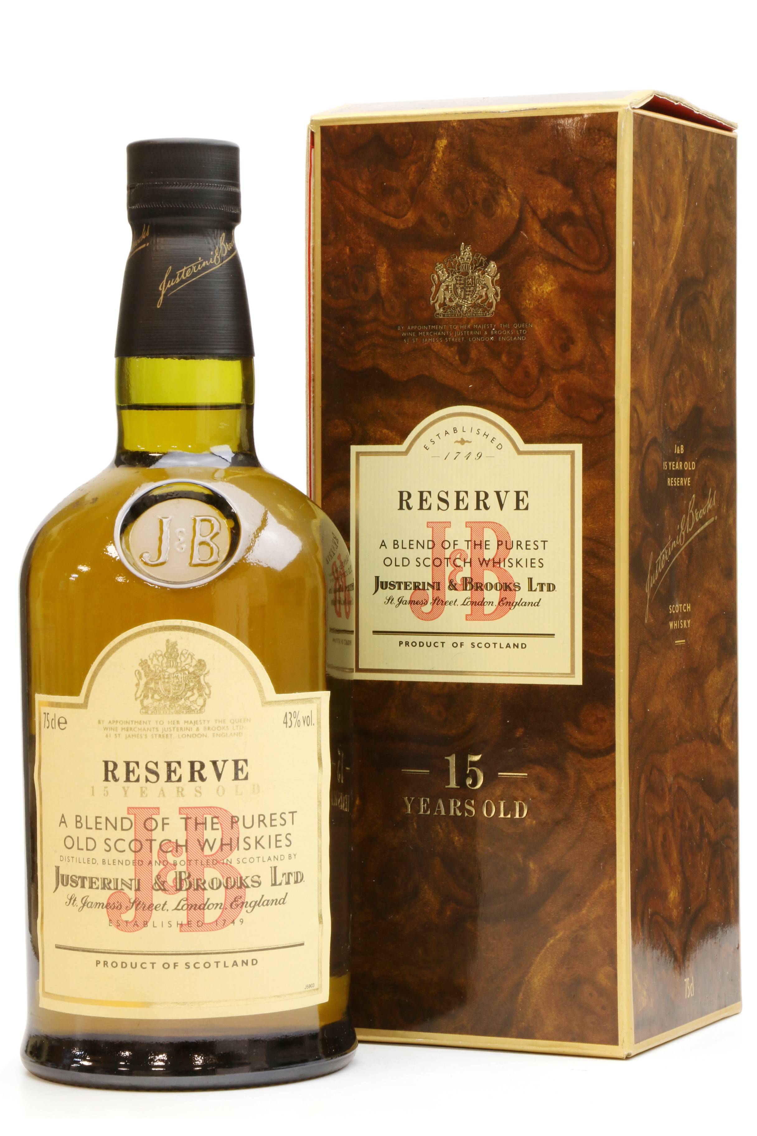 J&B Reserve Aged 15 Years