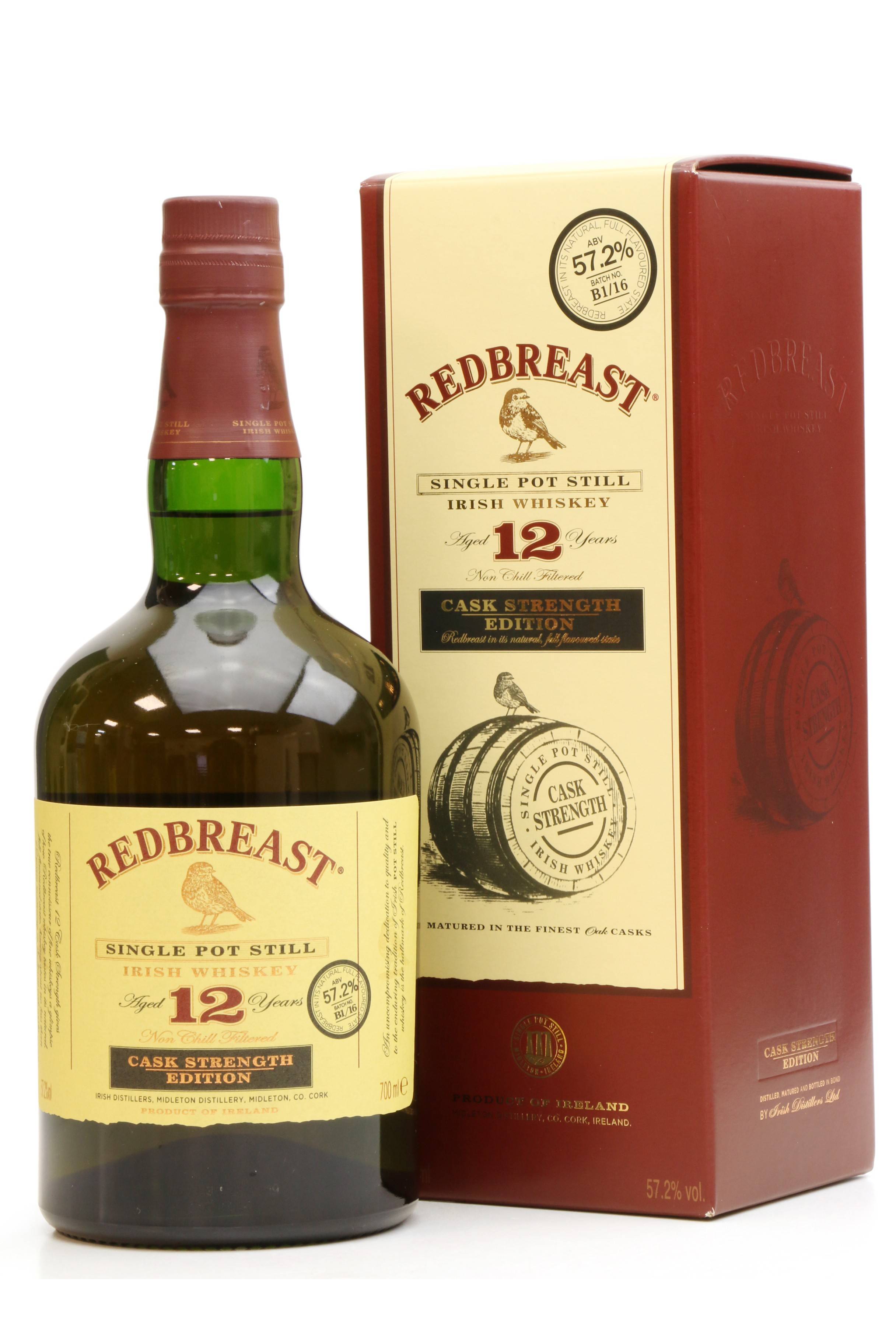 Redbreast Years Old Cask Strength Irish Whiskey Just Whisky Auctions