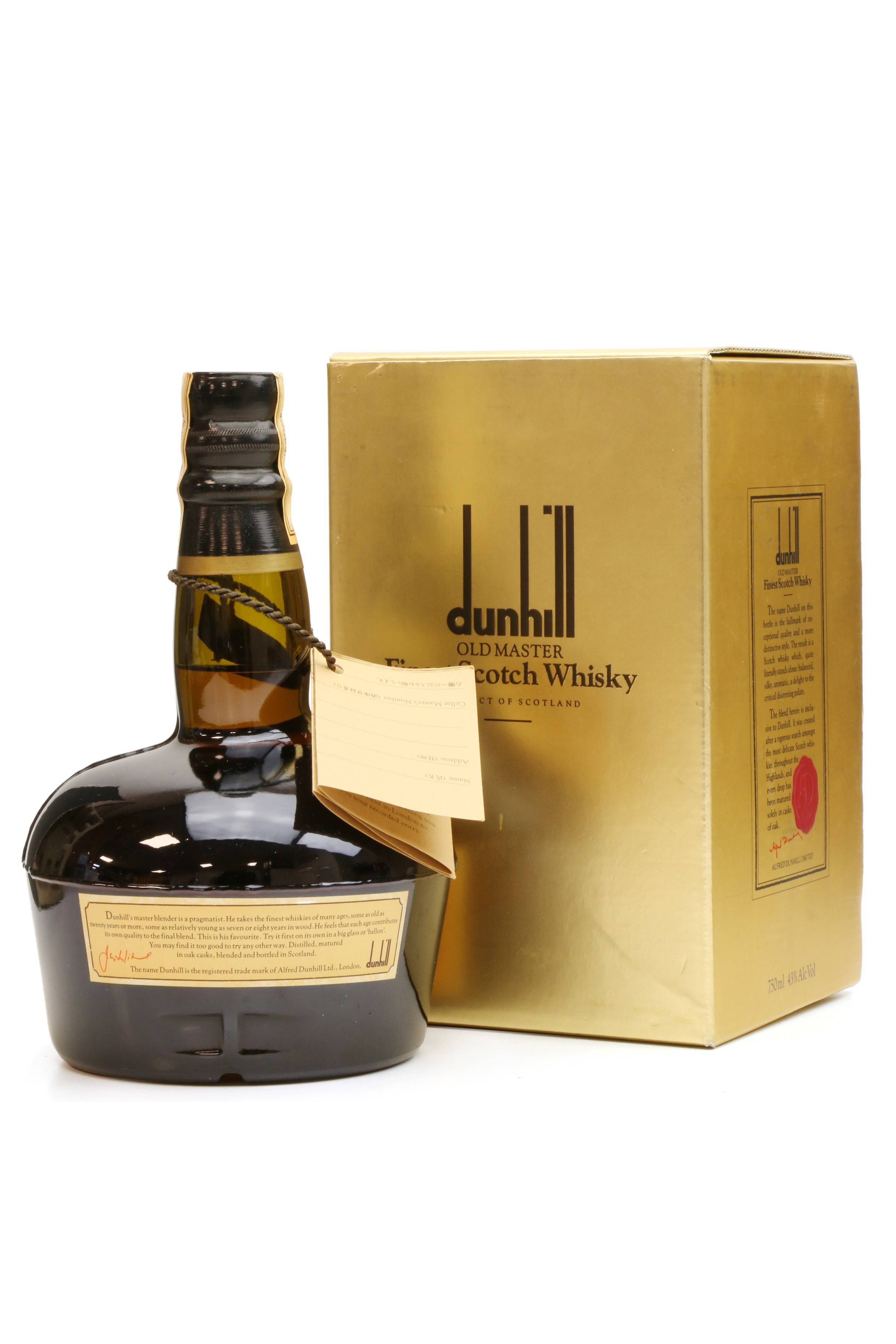 Dunhill Old Master - Just Whisky Auctions