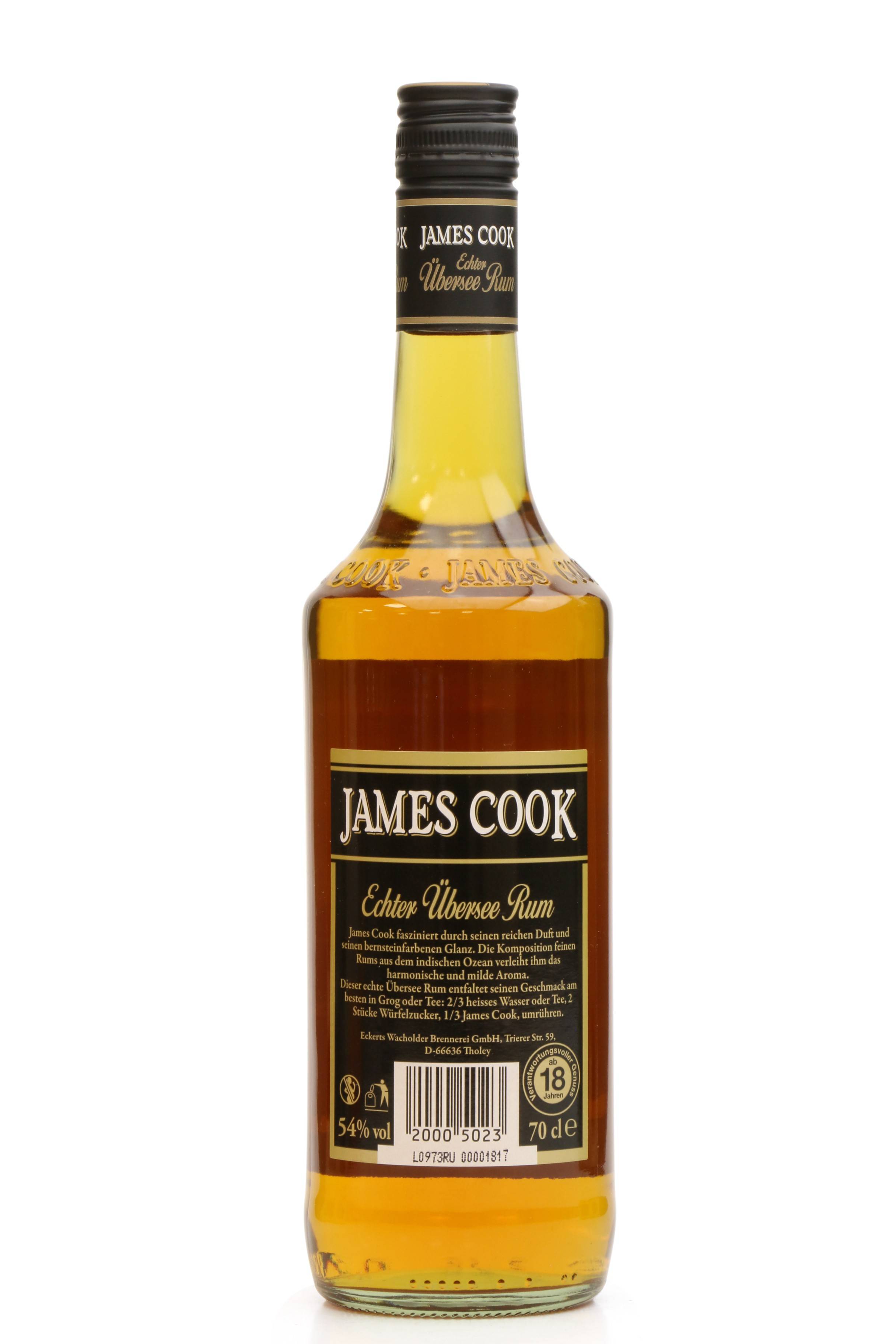 James Cook Echter Ubersee Rum (54%) Auctions - Whisky Just
