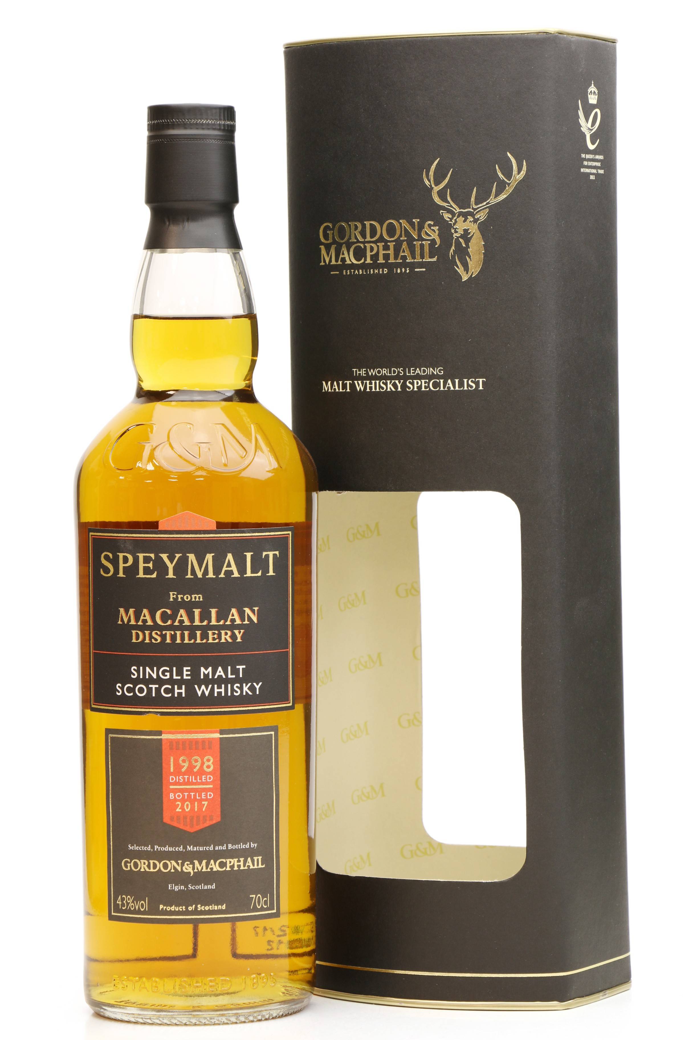 Macallan 1998 Vintage Speymalt - G&M 2017 - Just Whisky Auctions