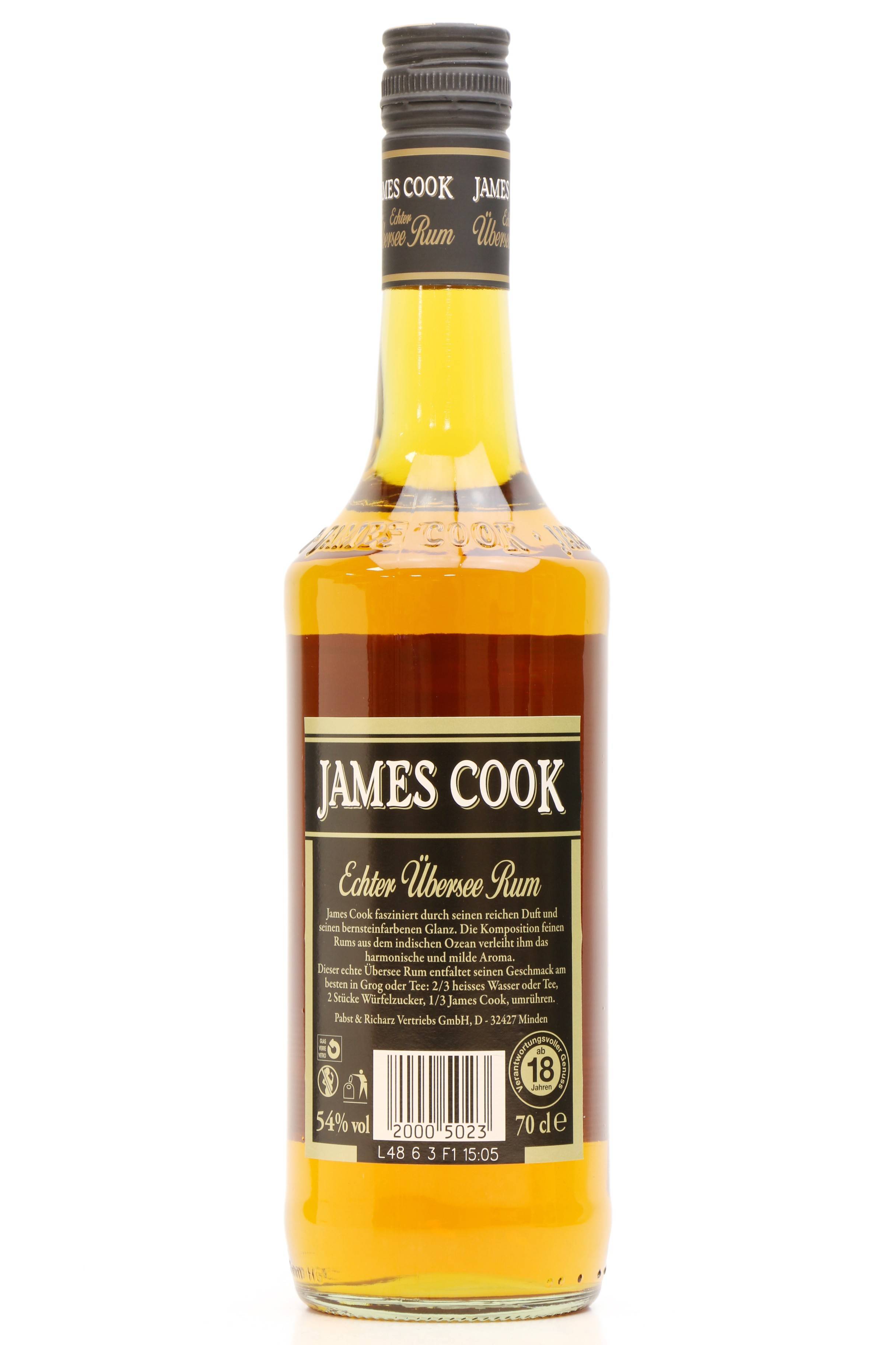James Cook Echter Ubersee Rum Auctions (54%) Just Whisky 