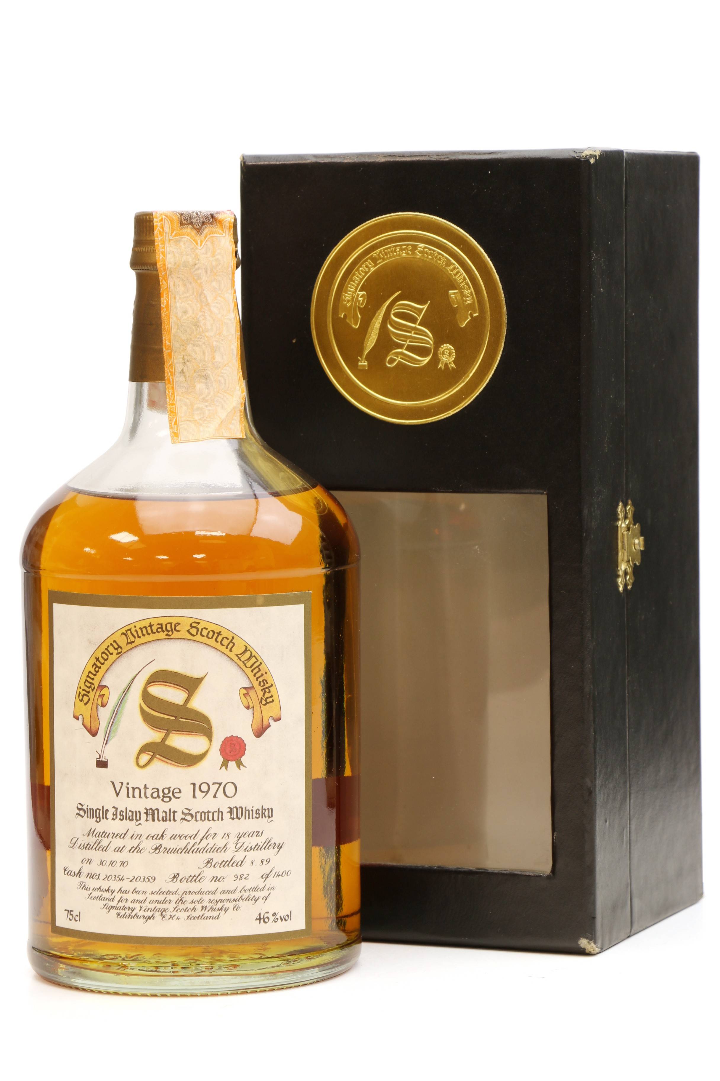 Bruichladdich 18 Years Old 1970 Signatory Vintage Just Whisky Auctions
