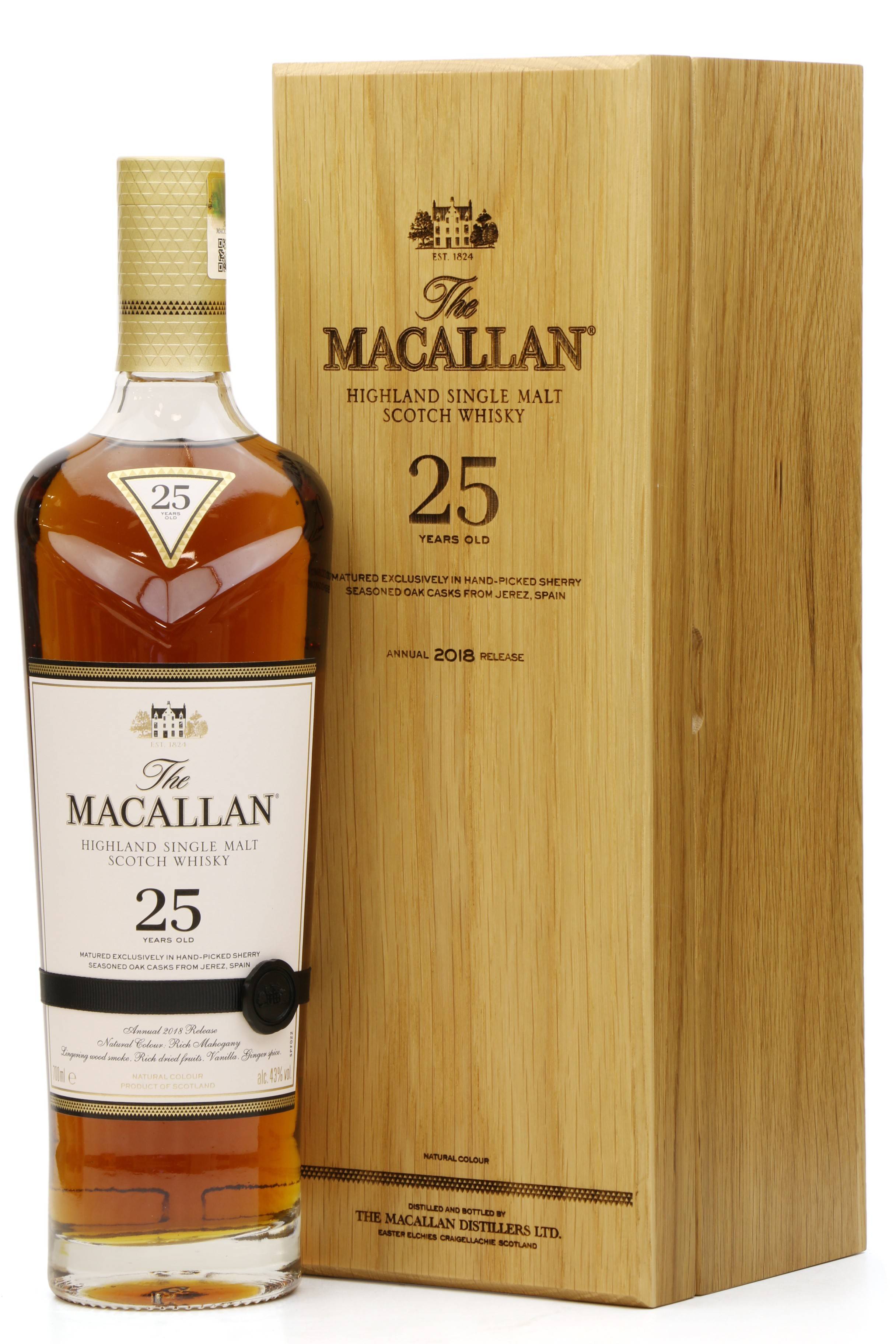 Macallan 25 Years Old Sherry Oak 2018 Release Just Whisky Auctions