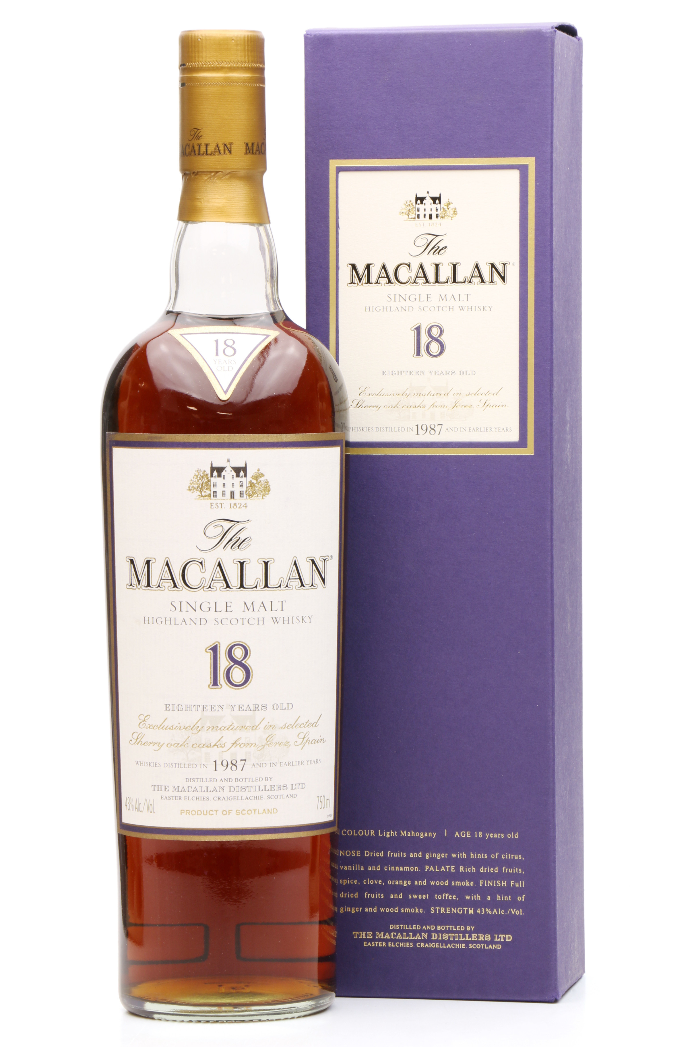 18 year macallan whiskey