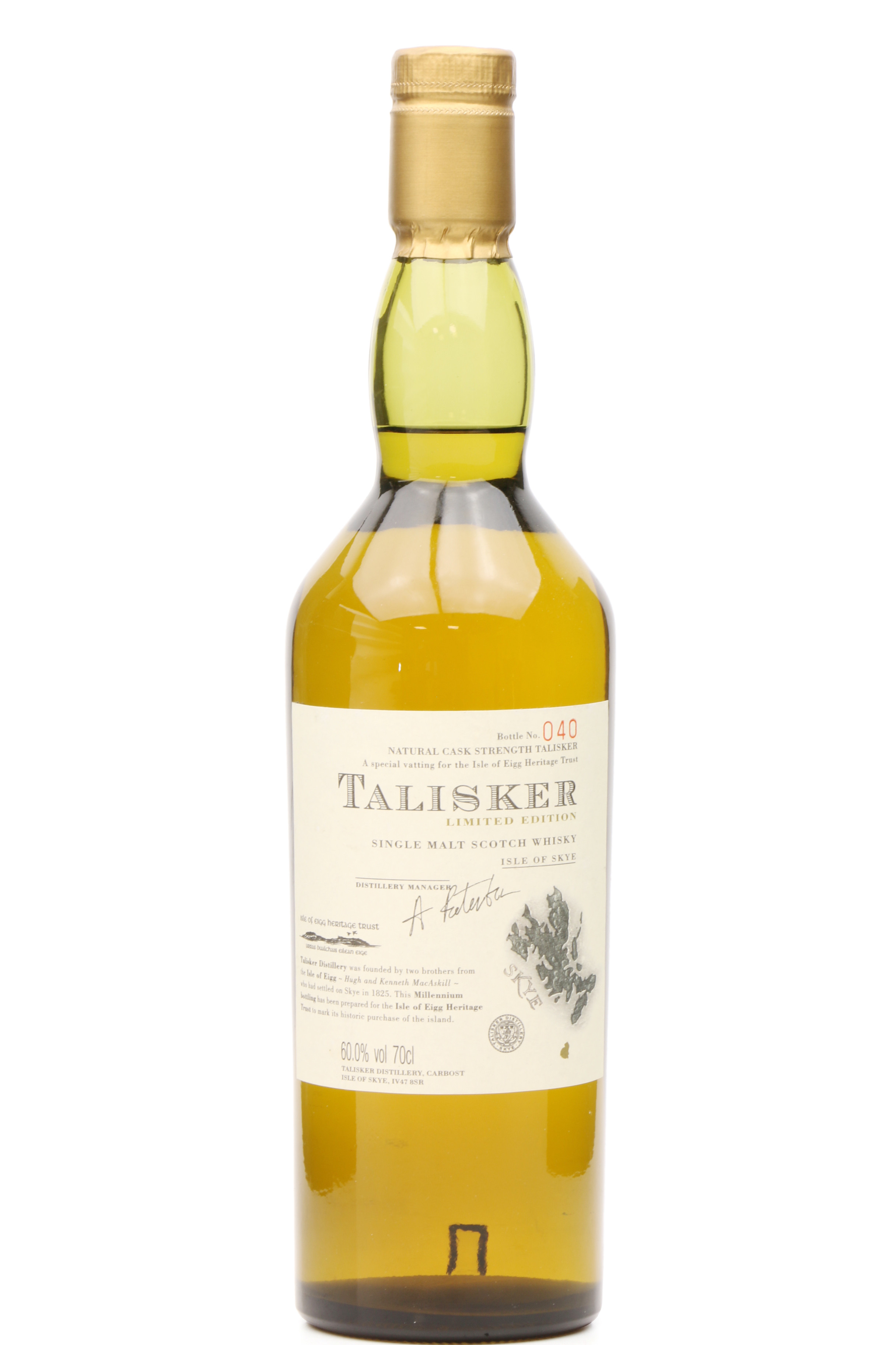 Talisker Limited Edition Eigg Heritage Trust Just Whisky Auctions