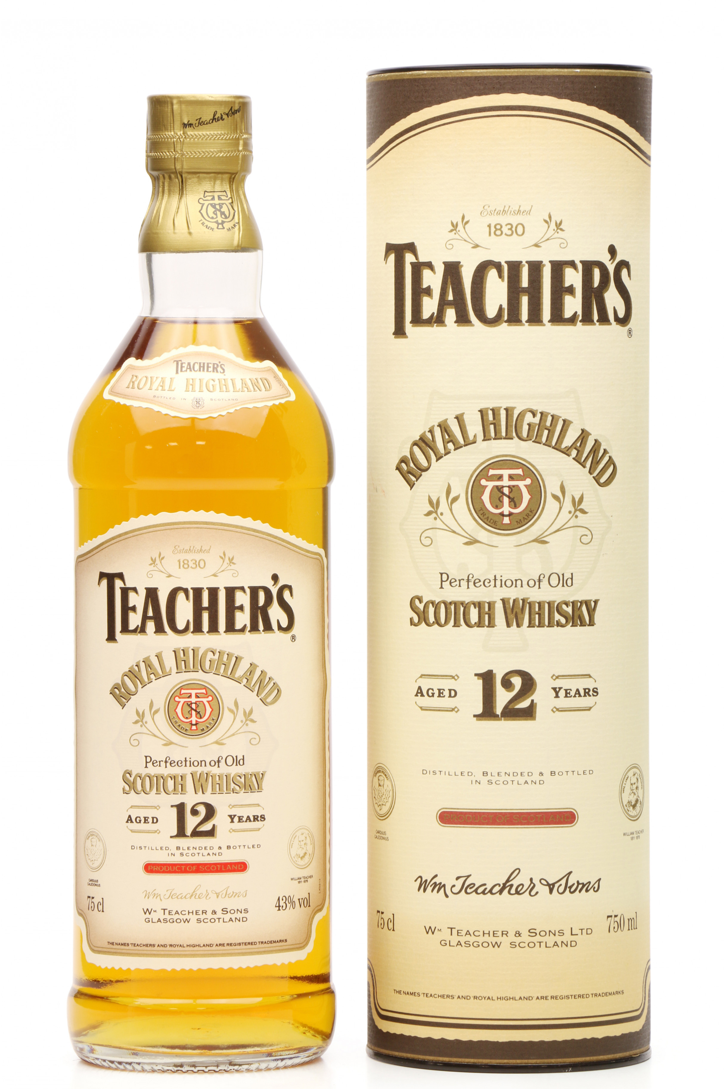 Teacher's 12 Years Old - Royal Highland Blend (75cl) - Just Whisky