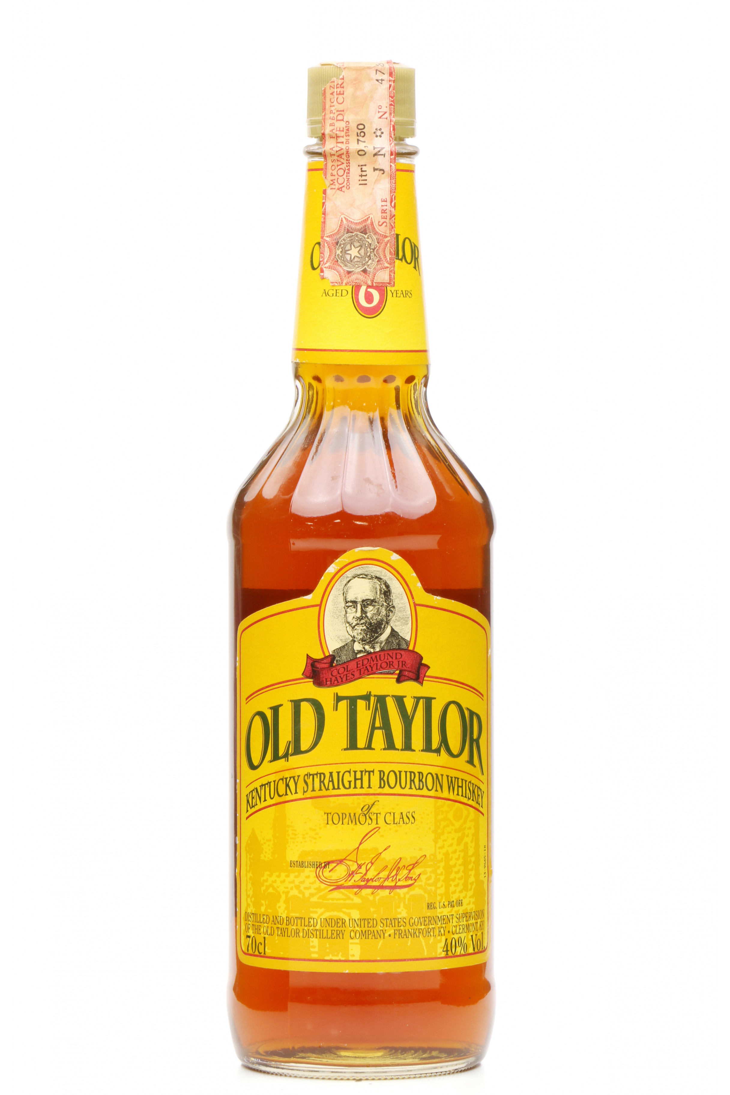 Old Taylor 6 Years Old Kentucky Straight Bourbon - Just Whisky Auctions