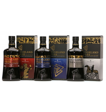 Highland Park Viking Legend Set - Valkyrie, Valknut, Valfather (3