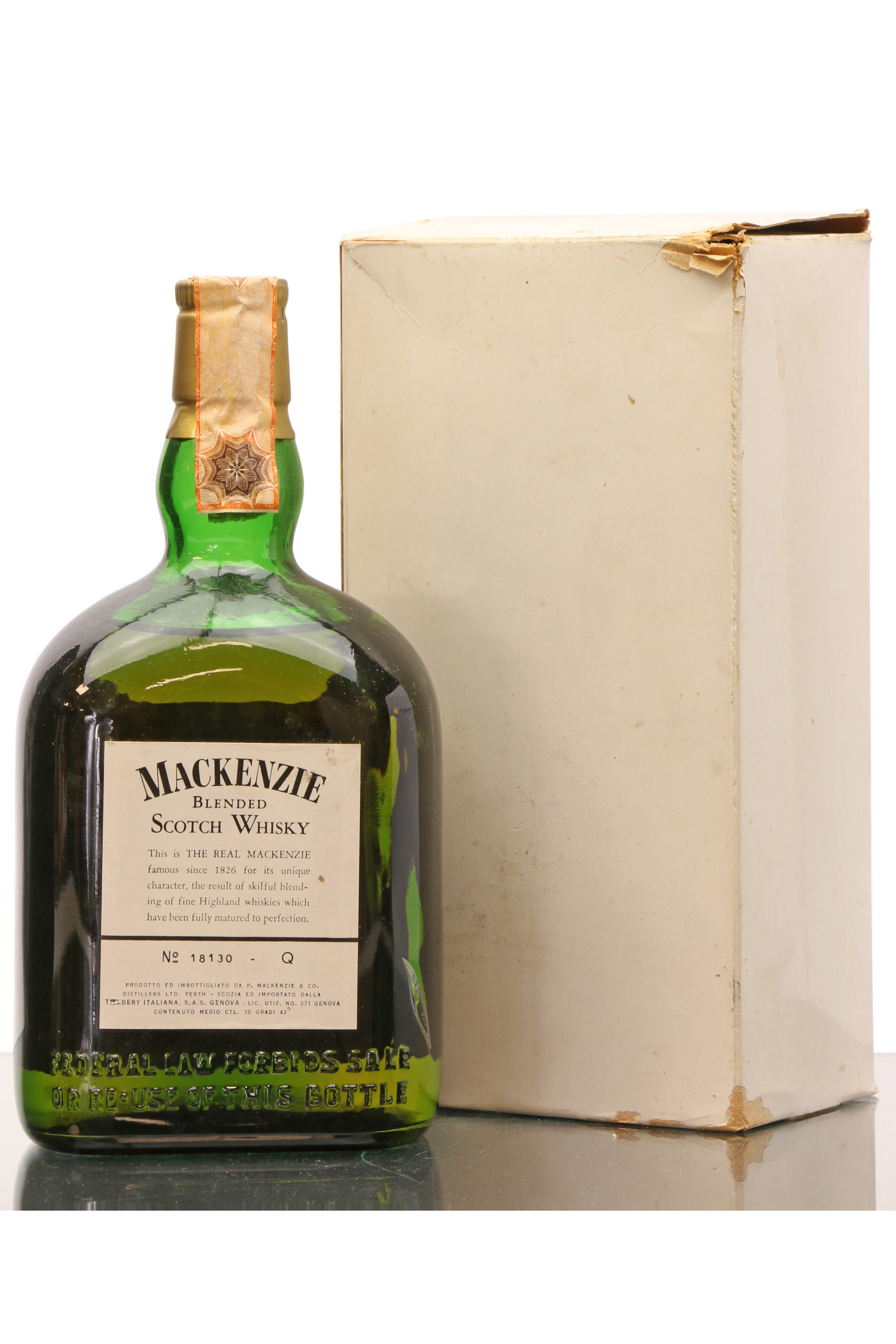 MacKenzie 20 Years Old - The Real MacKenzie - Just Whisky Auctions