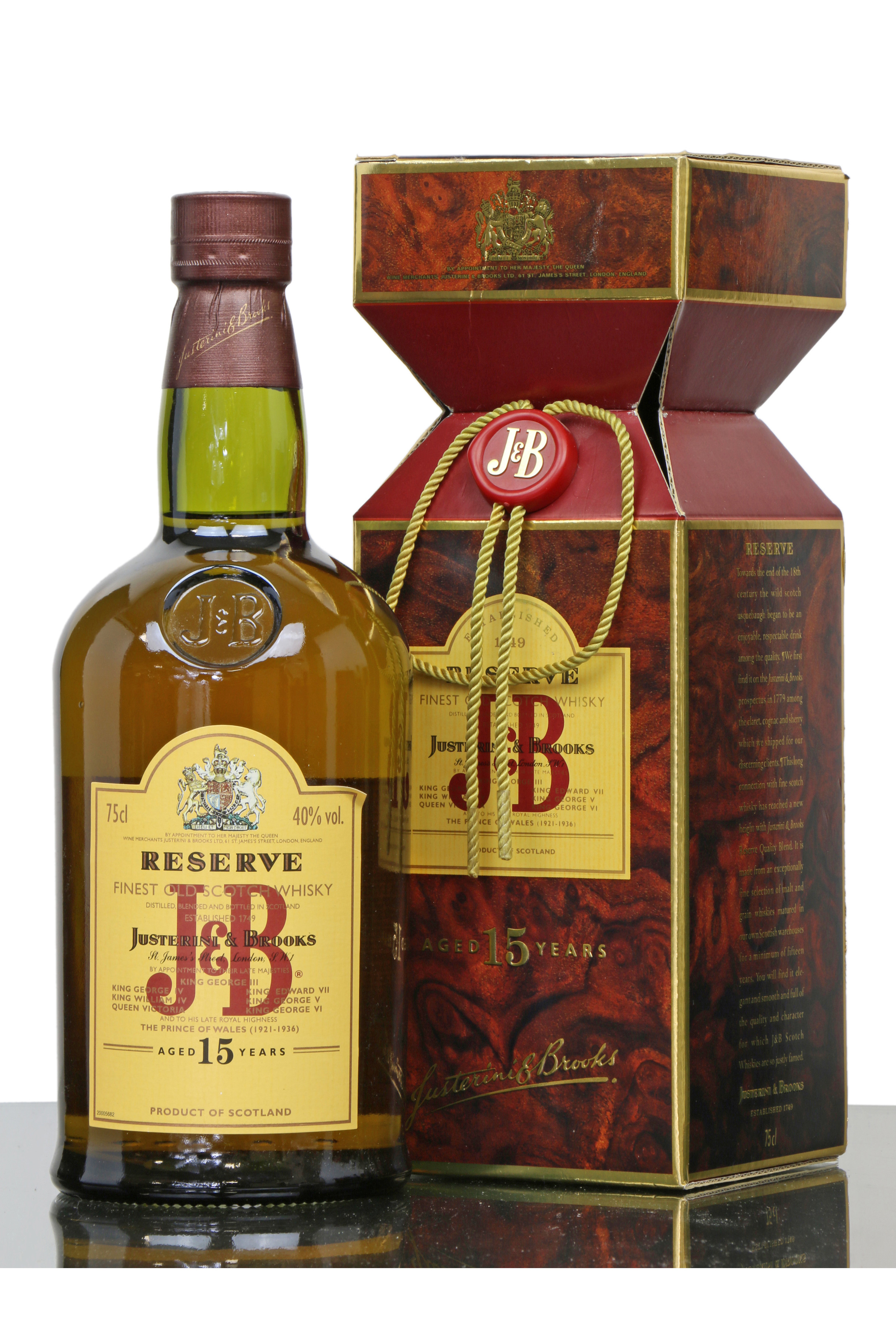 J&B 15 Years Old - Reserve (75cl) - Just Whisky Auctions