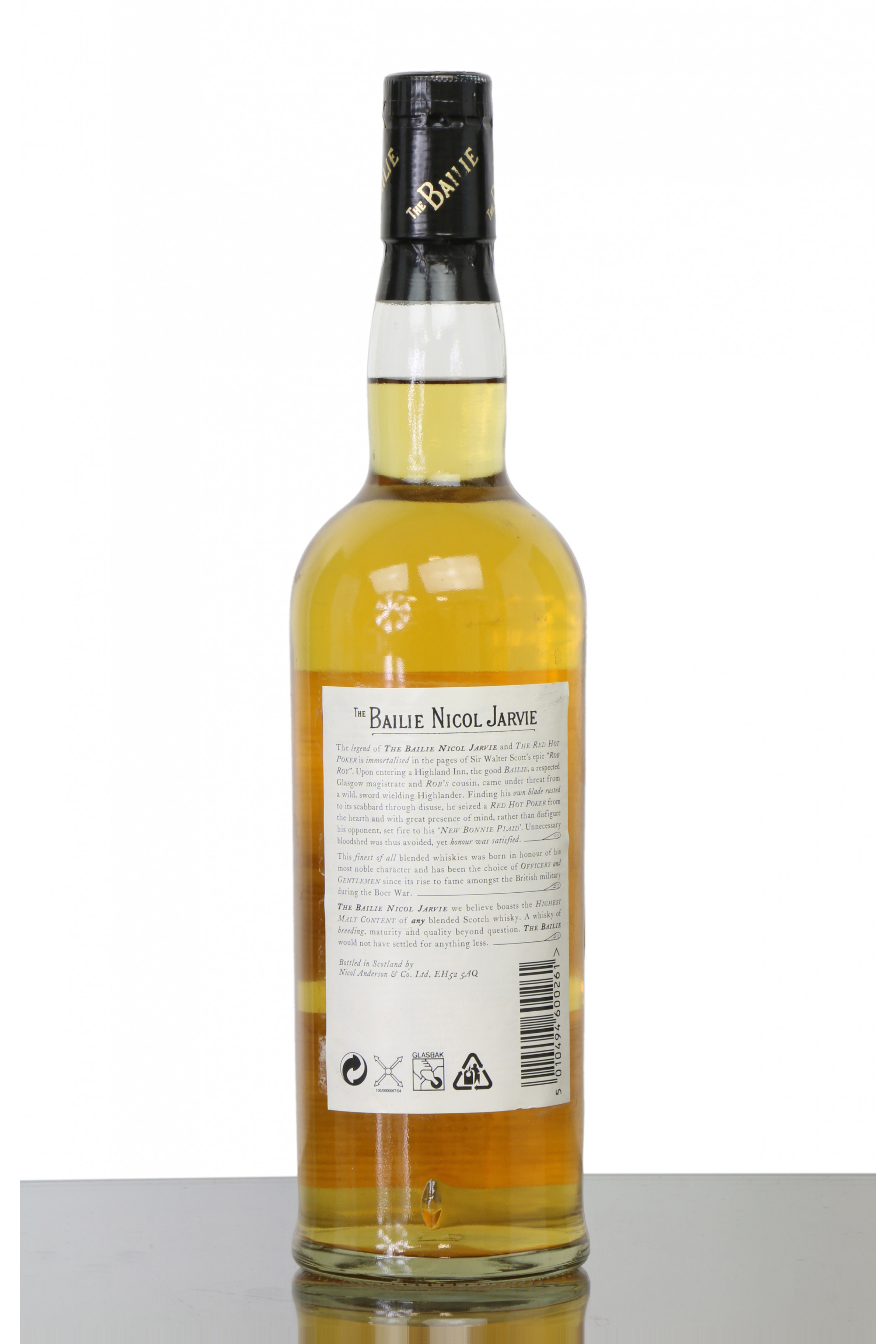 Bailie Nicol Jarvie Old Scotch Whisky - Nicol Anderson & Co. - Just ...