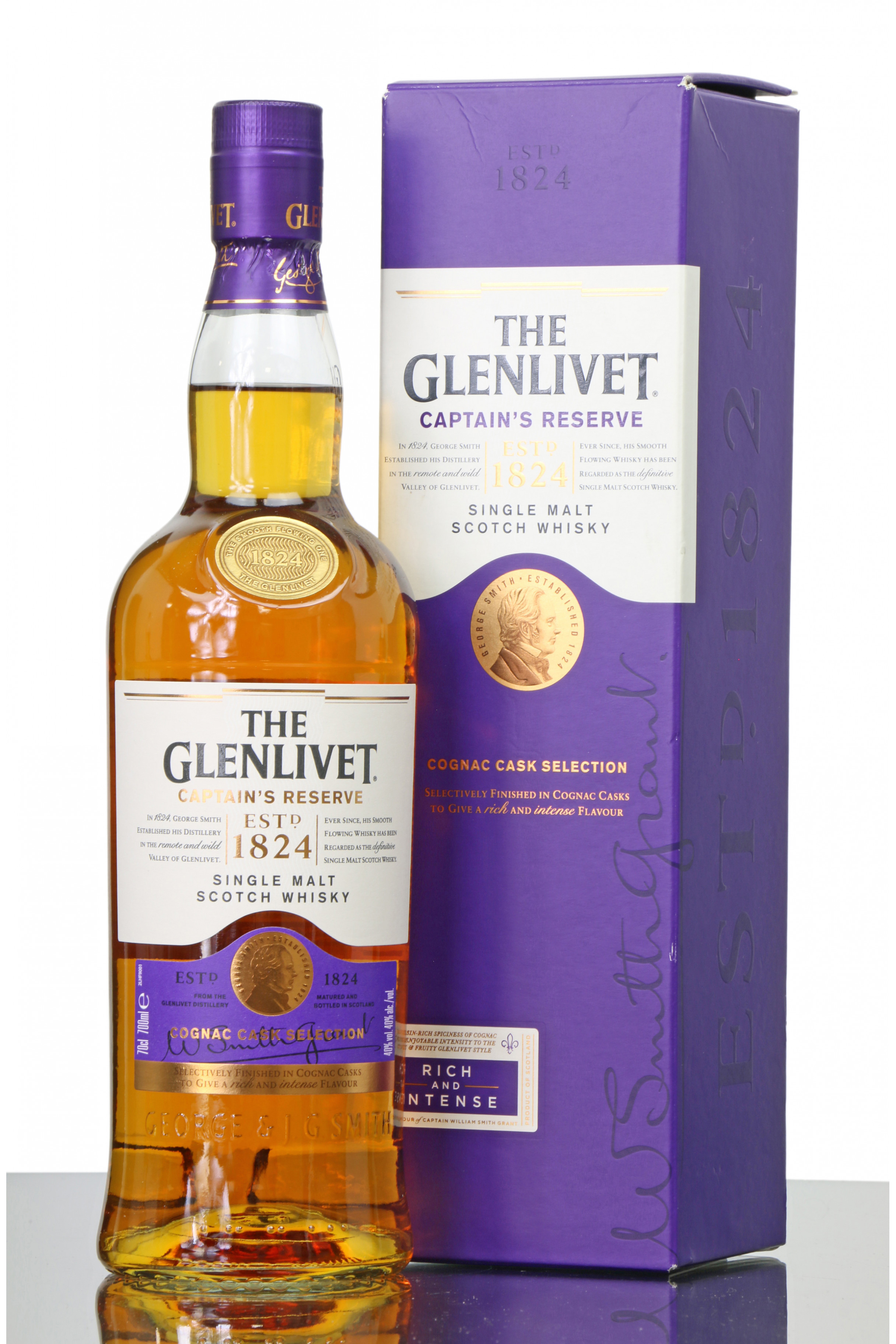 Glenlivet Captain's Reserve - Cognac Cask Finich - Just Whisky Auctions