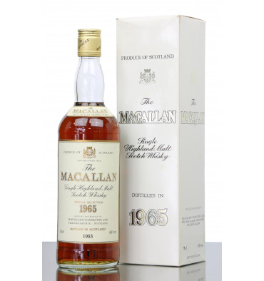 Macallan 1965 1983 Special Selection Just Whisky Auctions