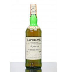 Laphroaig 10 Years Old 'Unblended' - Pre Royal Warrant Italian Import (75cl)