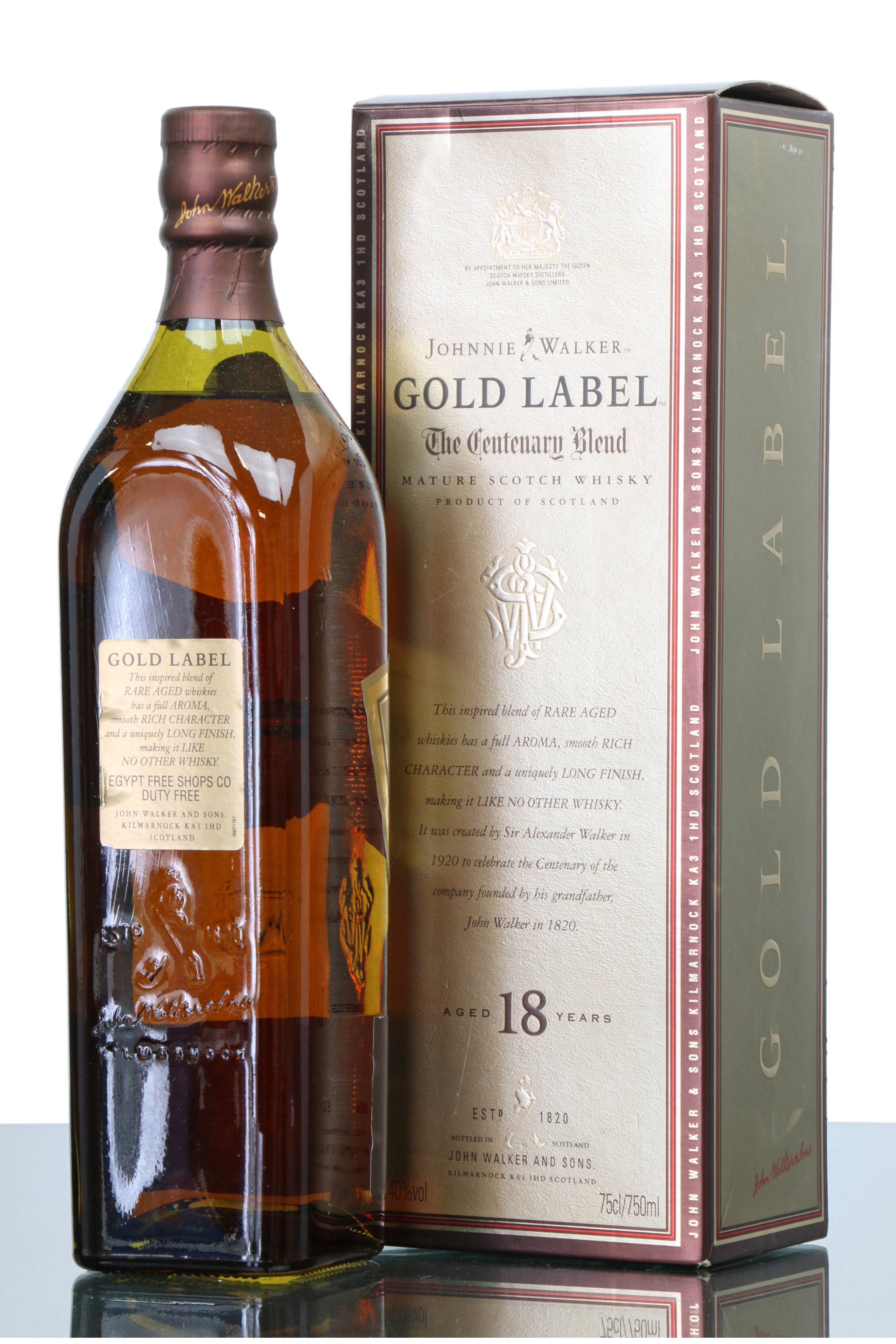 Johnnie Walker 18 Years Old - Gold Label Centenary Blend - Just Whisky Auctions