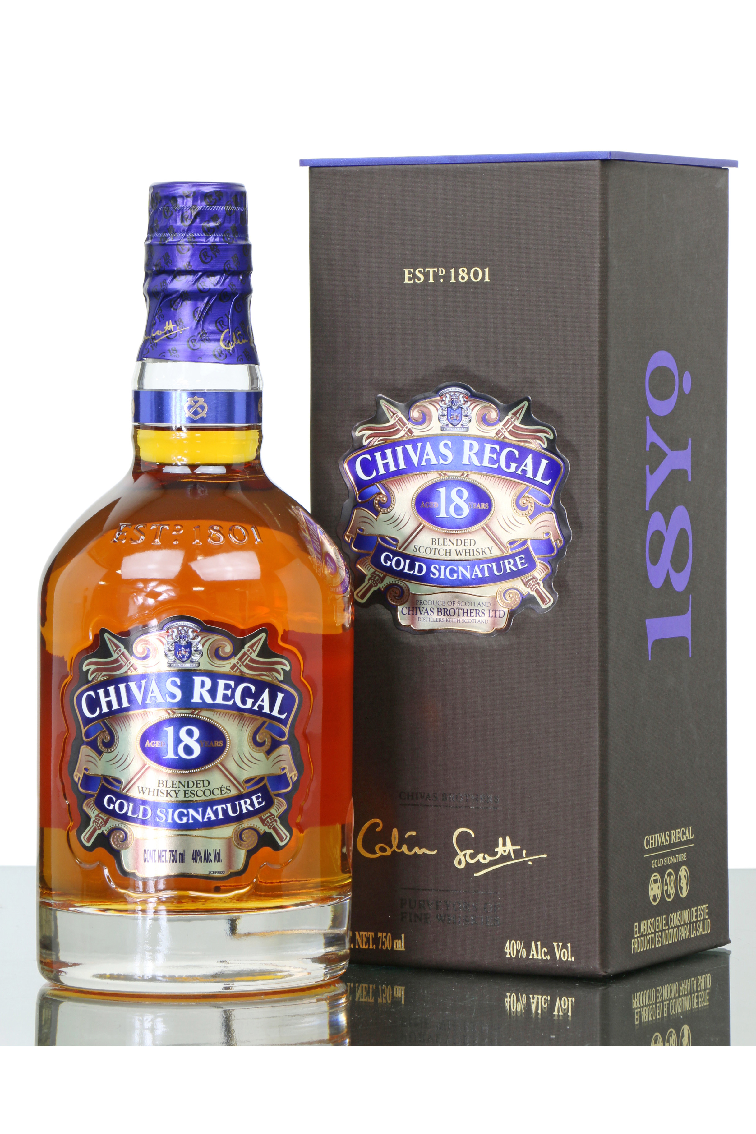 Chivas Regal 18 Years Old - Gold Signature (75cl) - Just Whisky Auctions