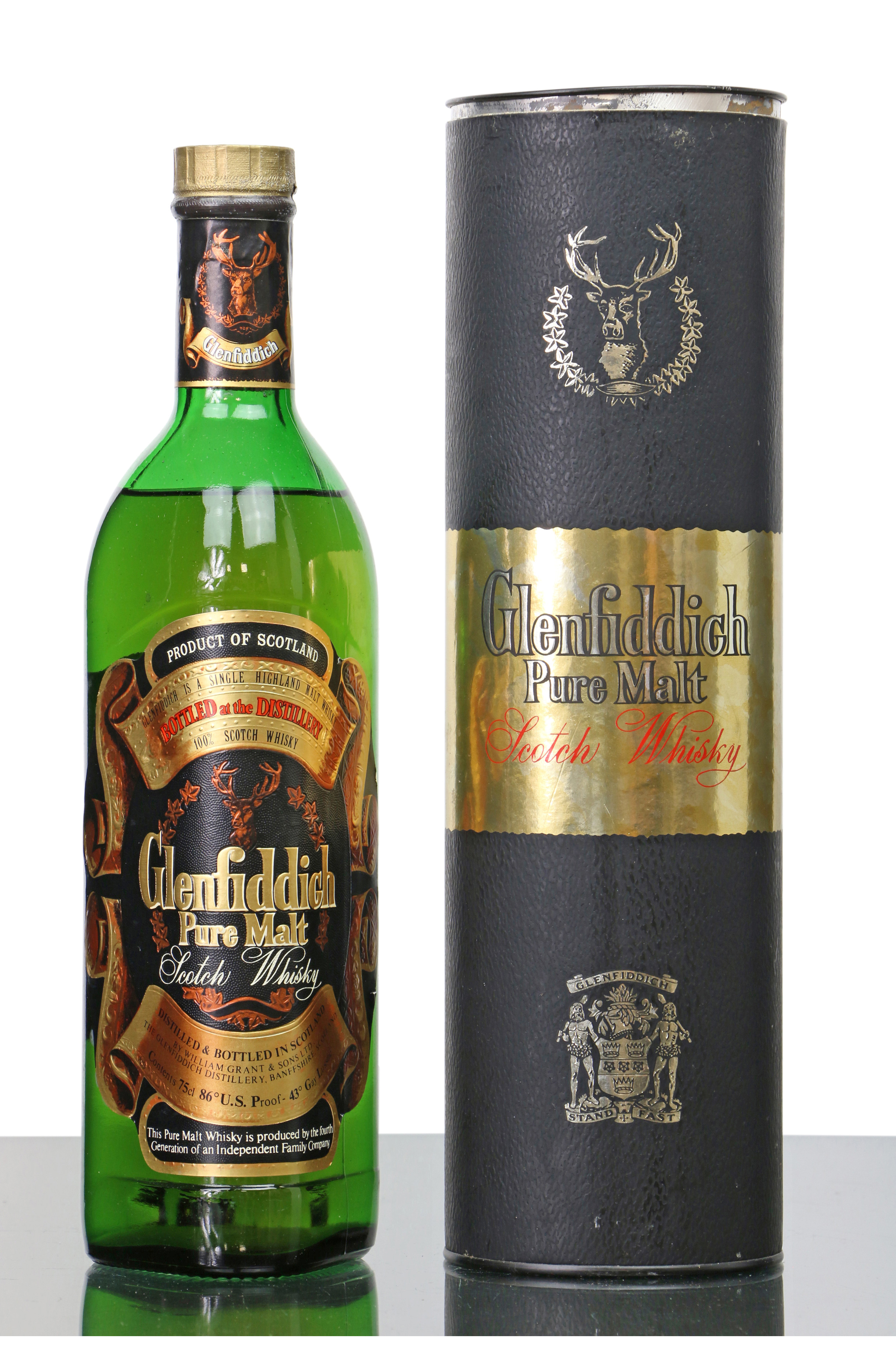 glenfiddich pure malt スコッチウィスキー8年 古酒 - ウイスキー