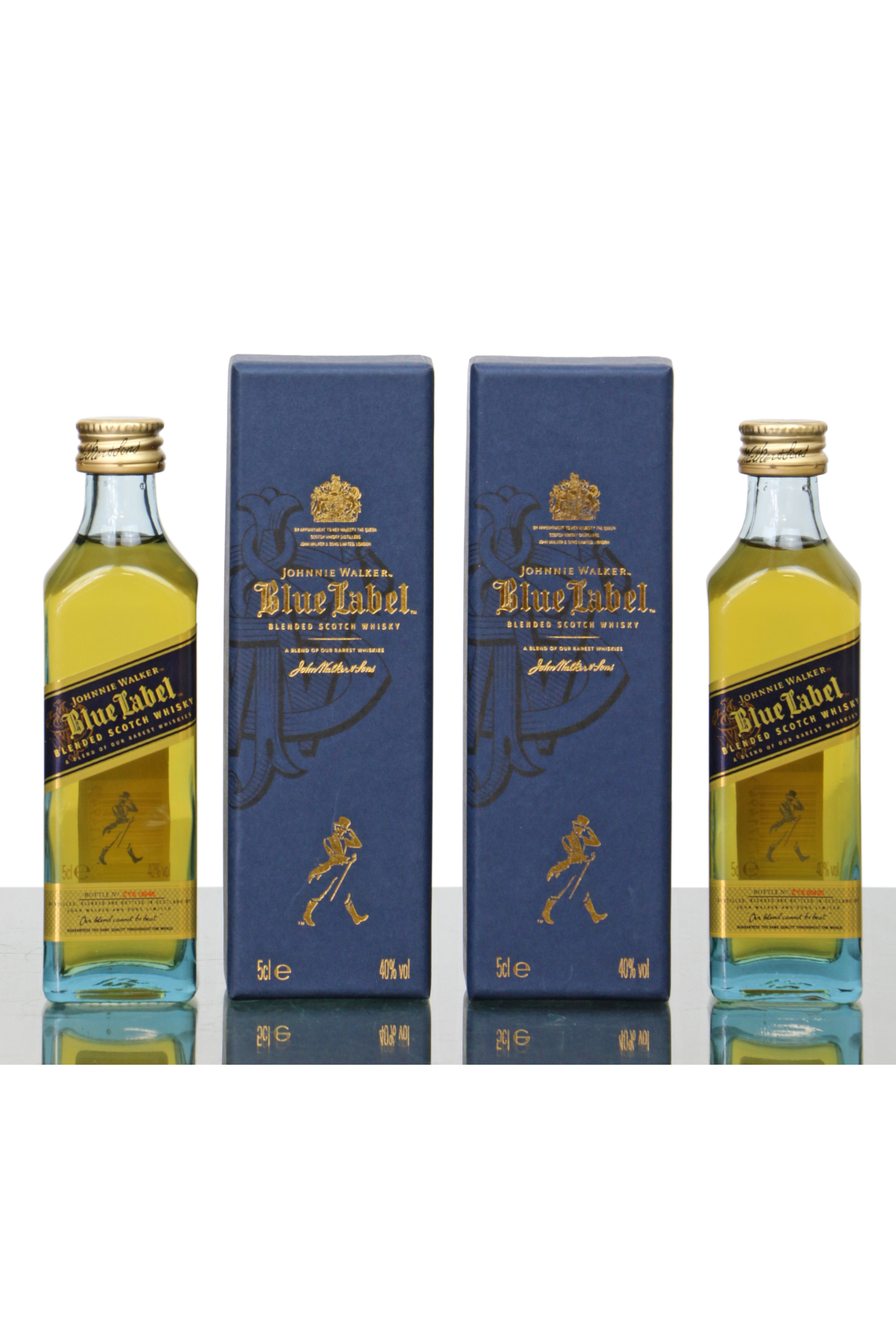 Johnnie Walker Blue Label Miniature 5cl x 2  Just Whisky Auctions