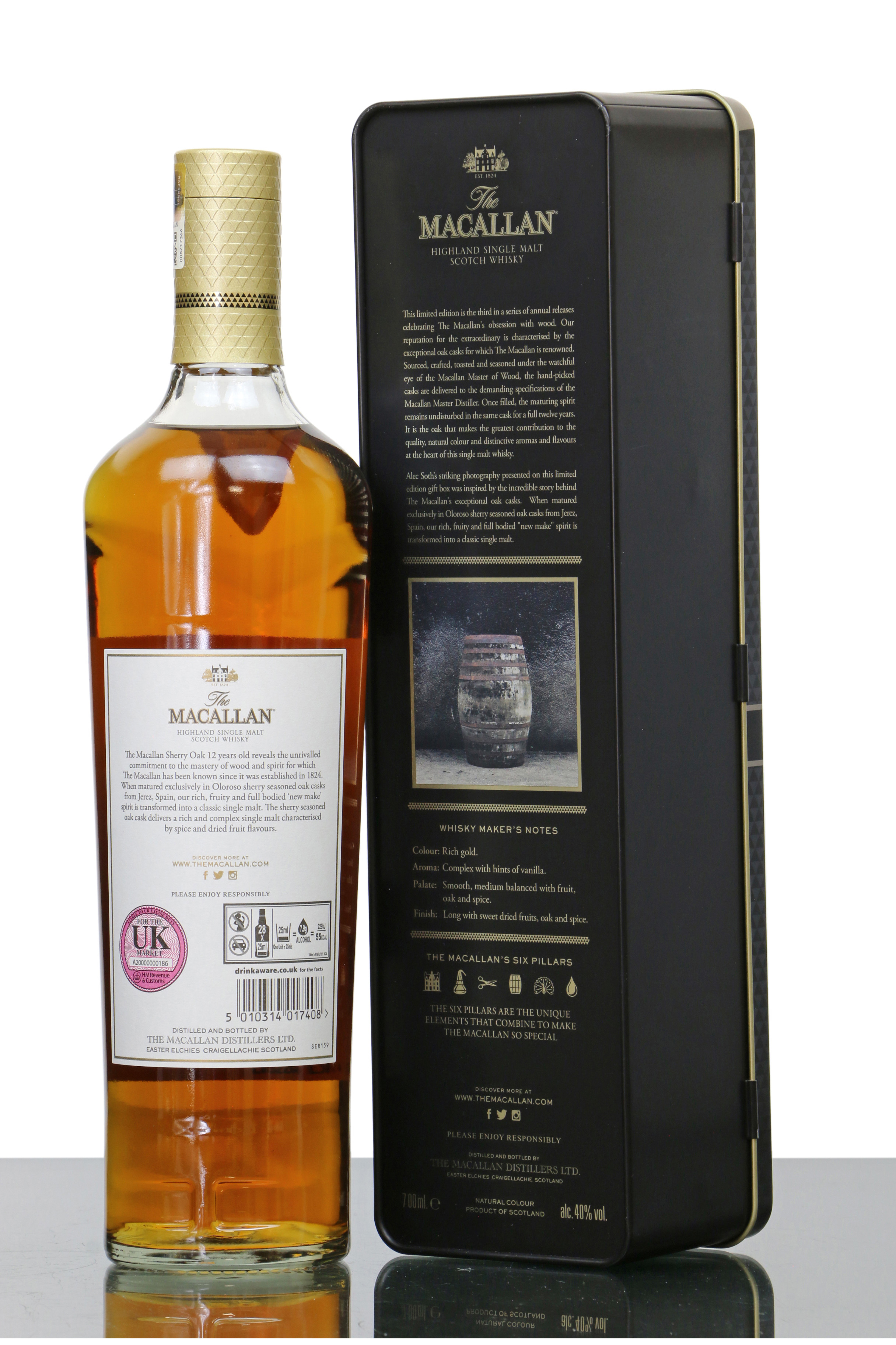 Macallan 12 Years Old - Sherry Oak Limited Edition Tin - Just Whisky