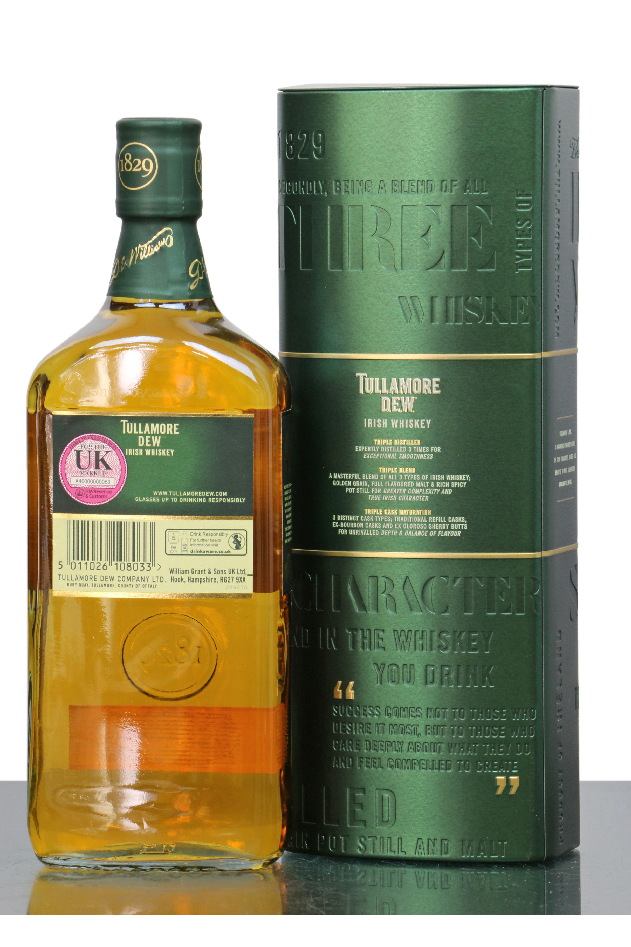 Tullamore Dew Irish Whiskey Just Whisky Auctions 1807