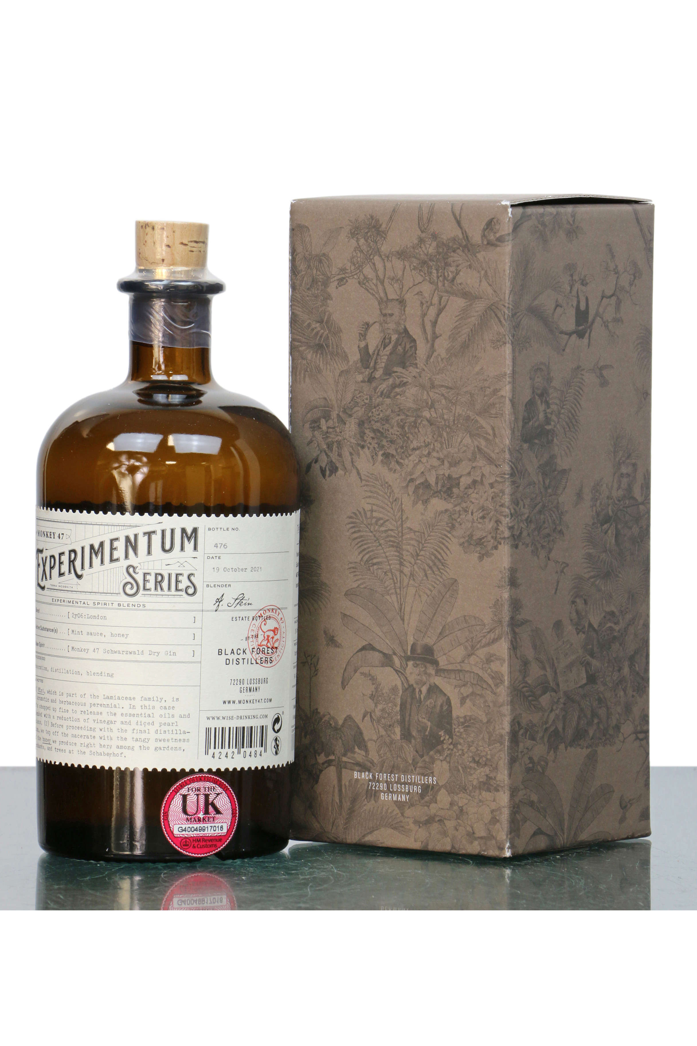 Monkey 47 Schwarzwald Dry Gin 2yo6 London - Experimentum Series (50cl) -  Just Whisky Auctions