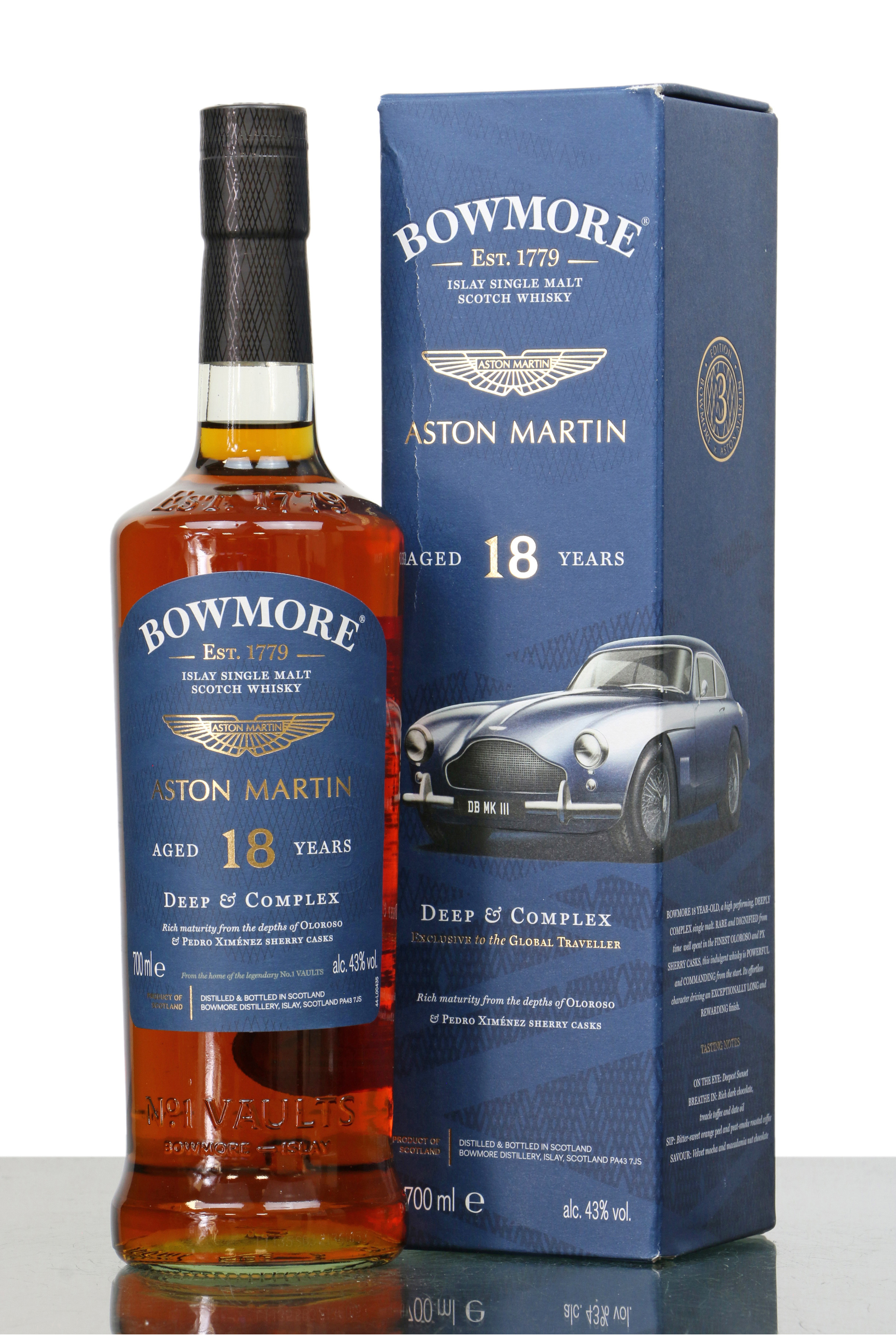 BOWMORE 18 years ASTON MARTIN ボウモア18年007 - ウイスキー ...