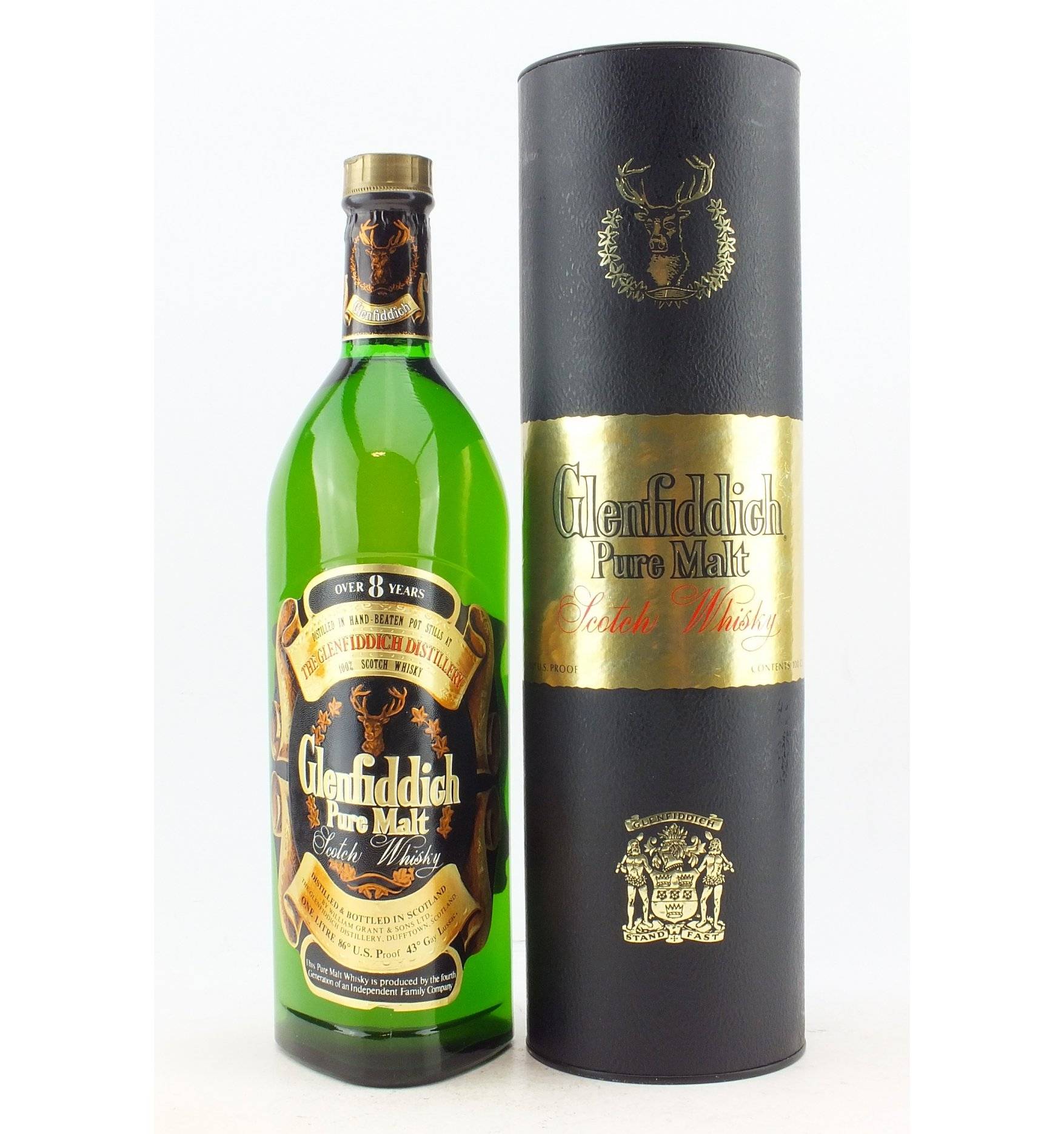 Glenfiddich Over 8 Years Old - Pure Malt (1 Litre) - Just Whisky