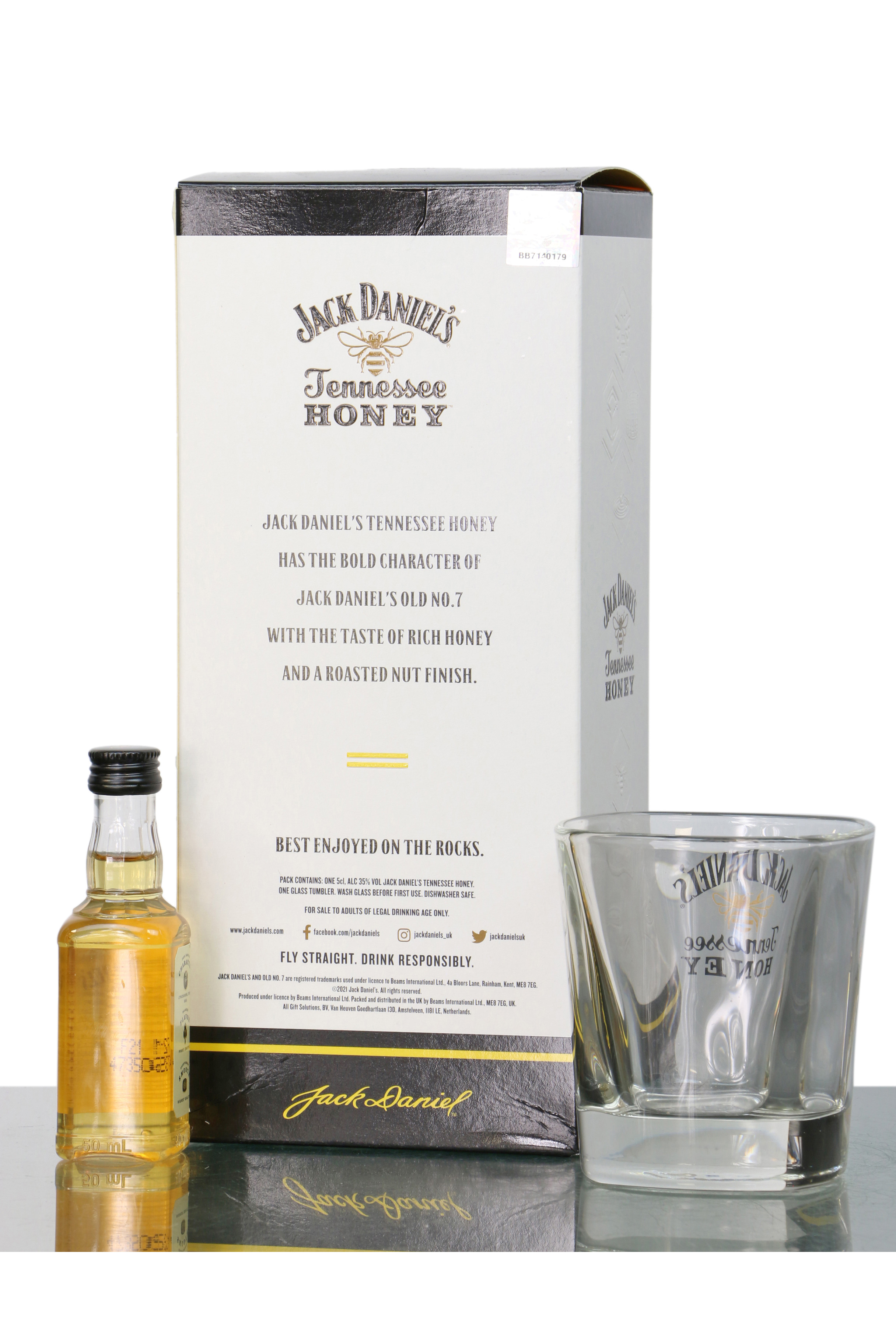 Jack Daniel's Honey Miniature Gift Set Incl Glass - Just Whisky Auctions