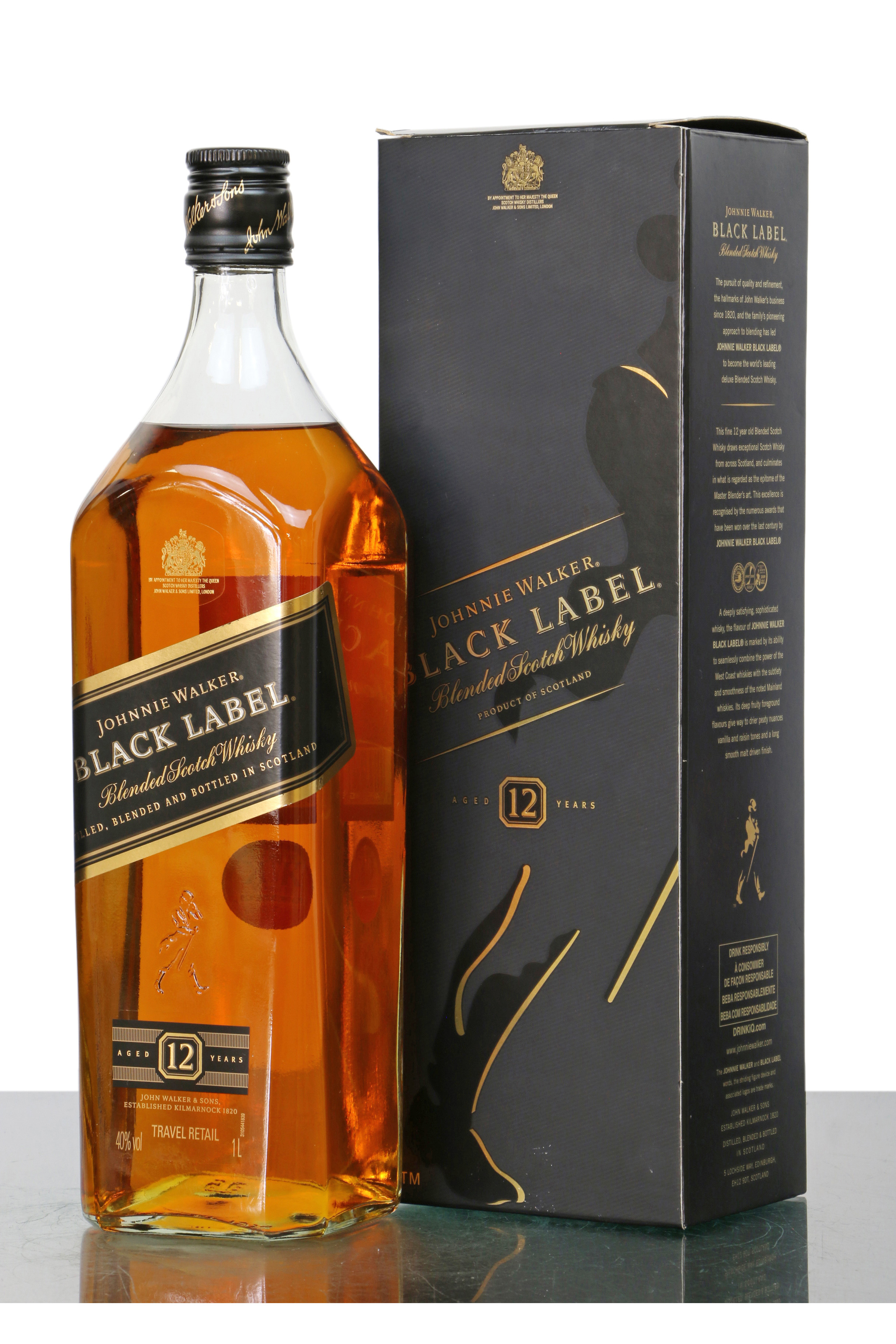 Johnnie Walker 12 Years Old - Black Label Extra Special (1 Litre