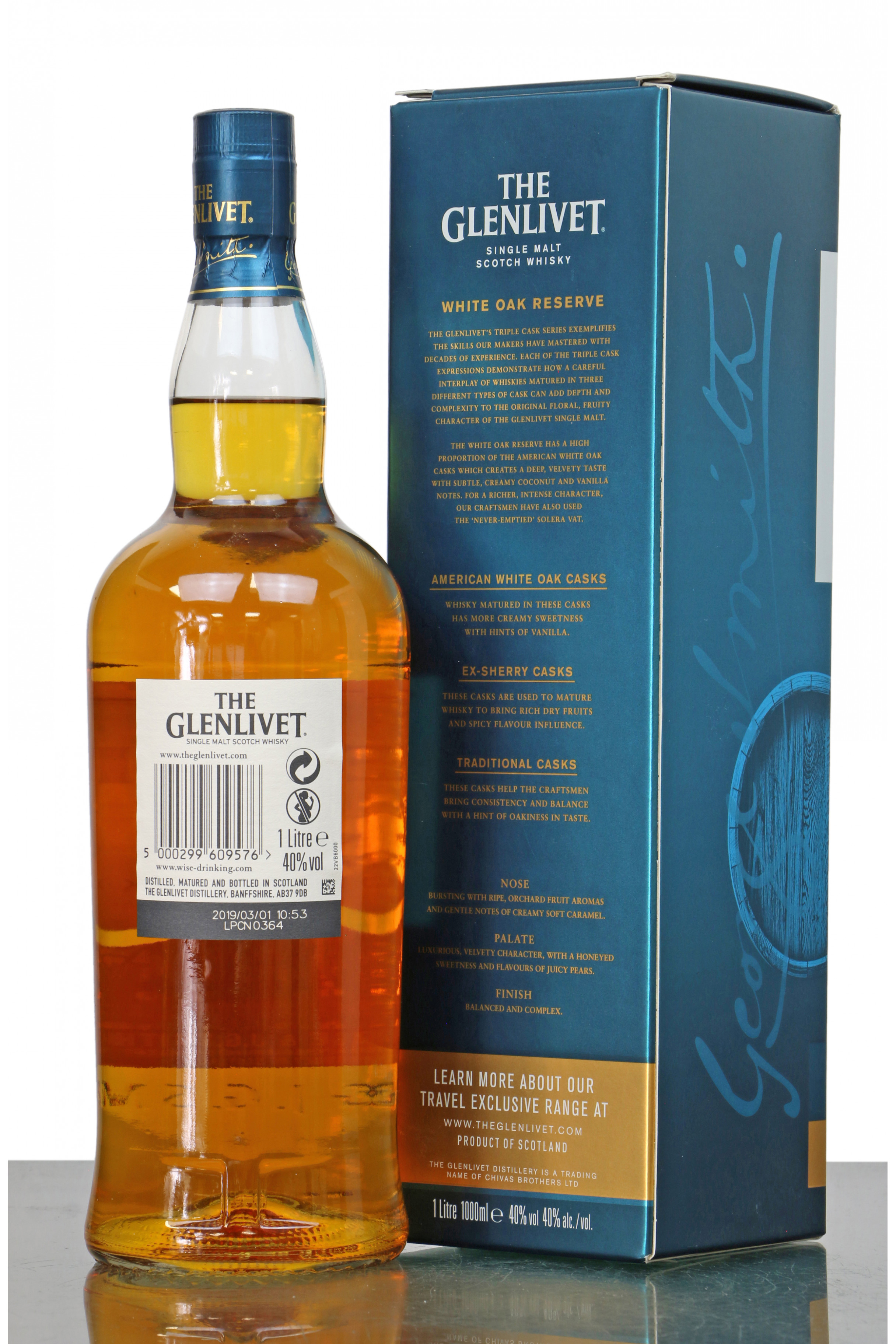 Glenlivet White Oak Reserve (1 Litre) Just Whisky Auctions