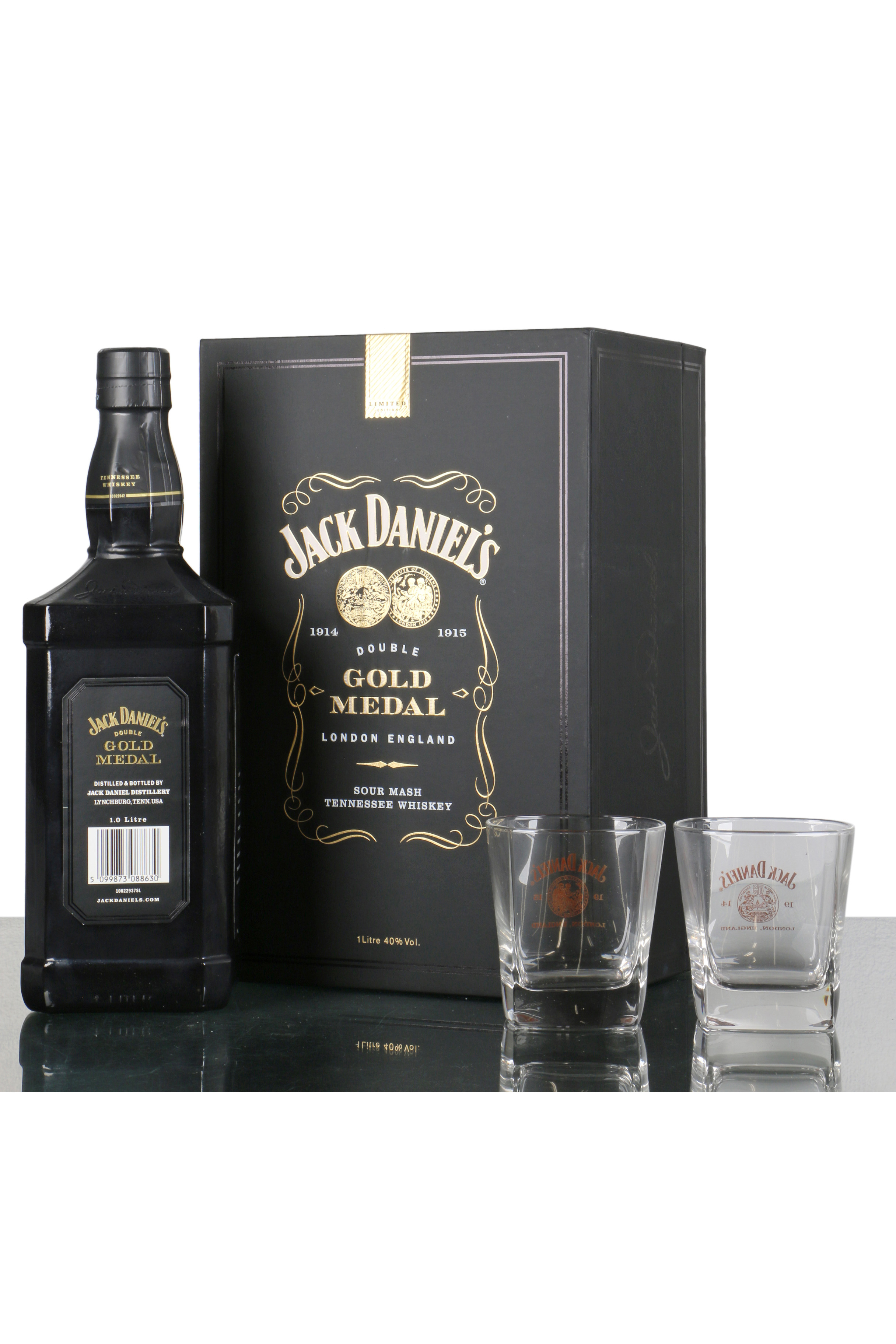 Jack daniels double gold 2025 medal gift set for sale