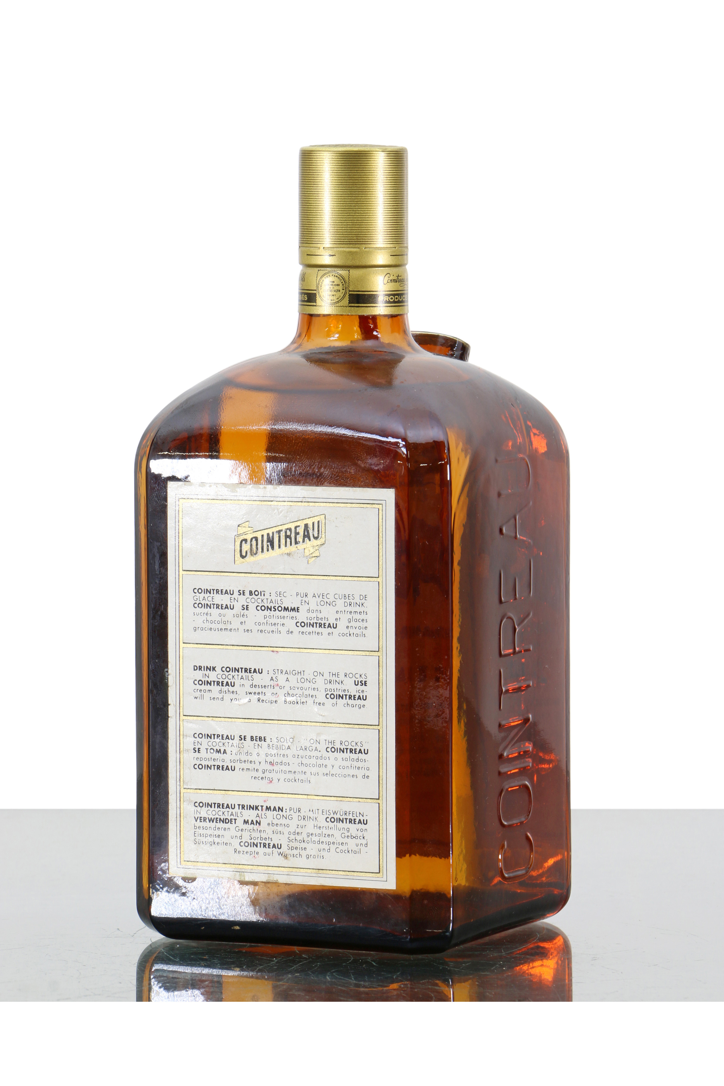 Cointreau Liqueur Extra Dry - Angers 80° Proof (1 Litre) - Just Whisky ...