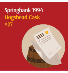 Springbank 1994 Hogshead Cask No.27 - Held In Bond At Springbank Distillery