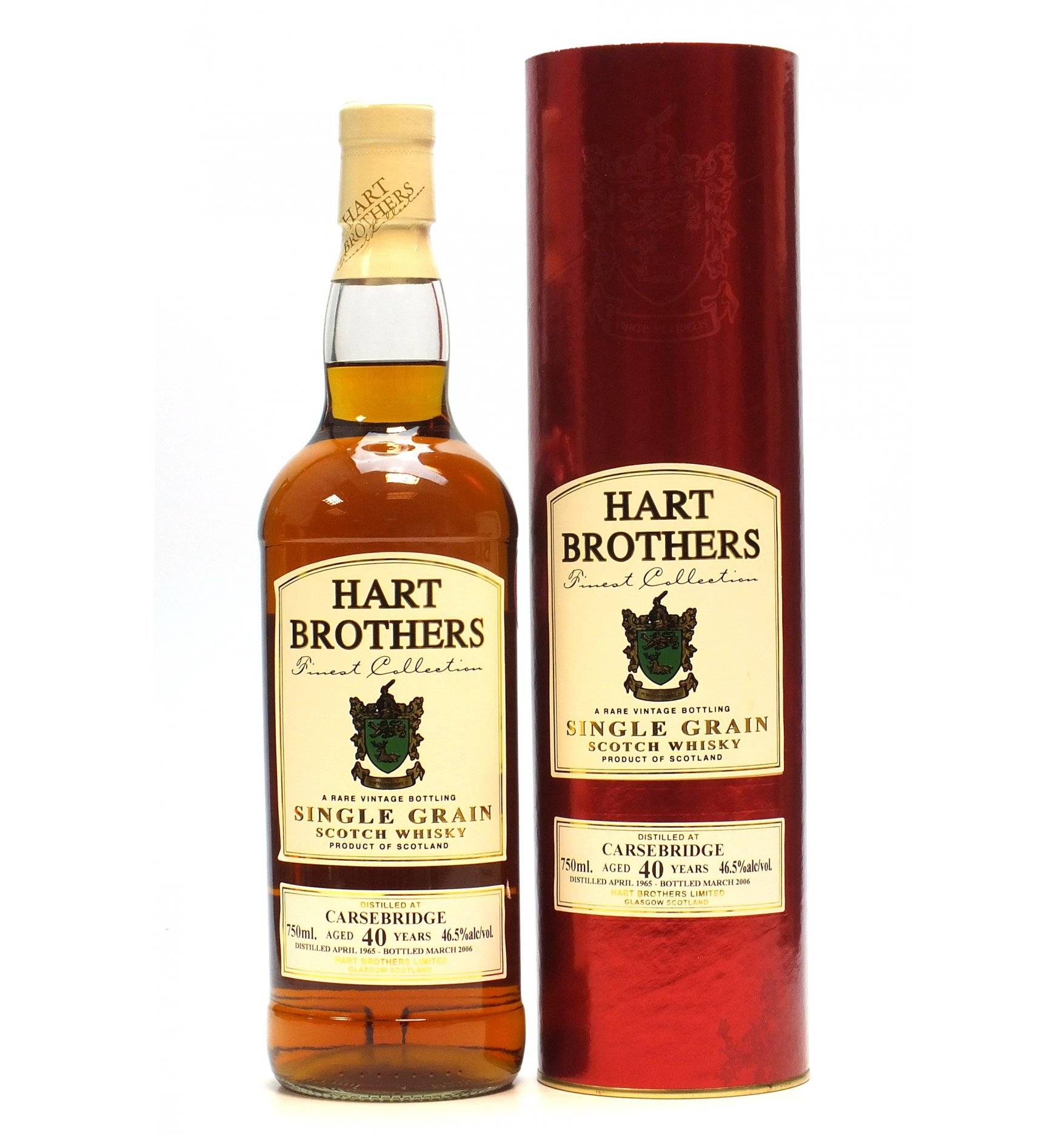 Carsebridge 40 Years Old 1965 Hart Brothers Finest Collection Just Whisky Auctions