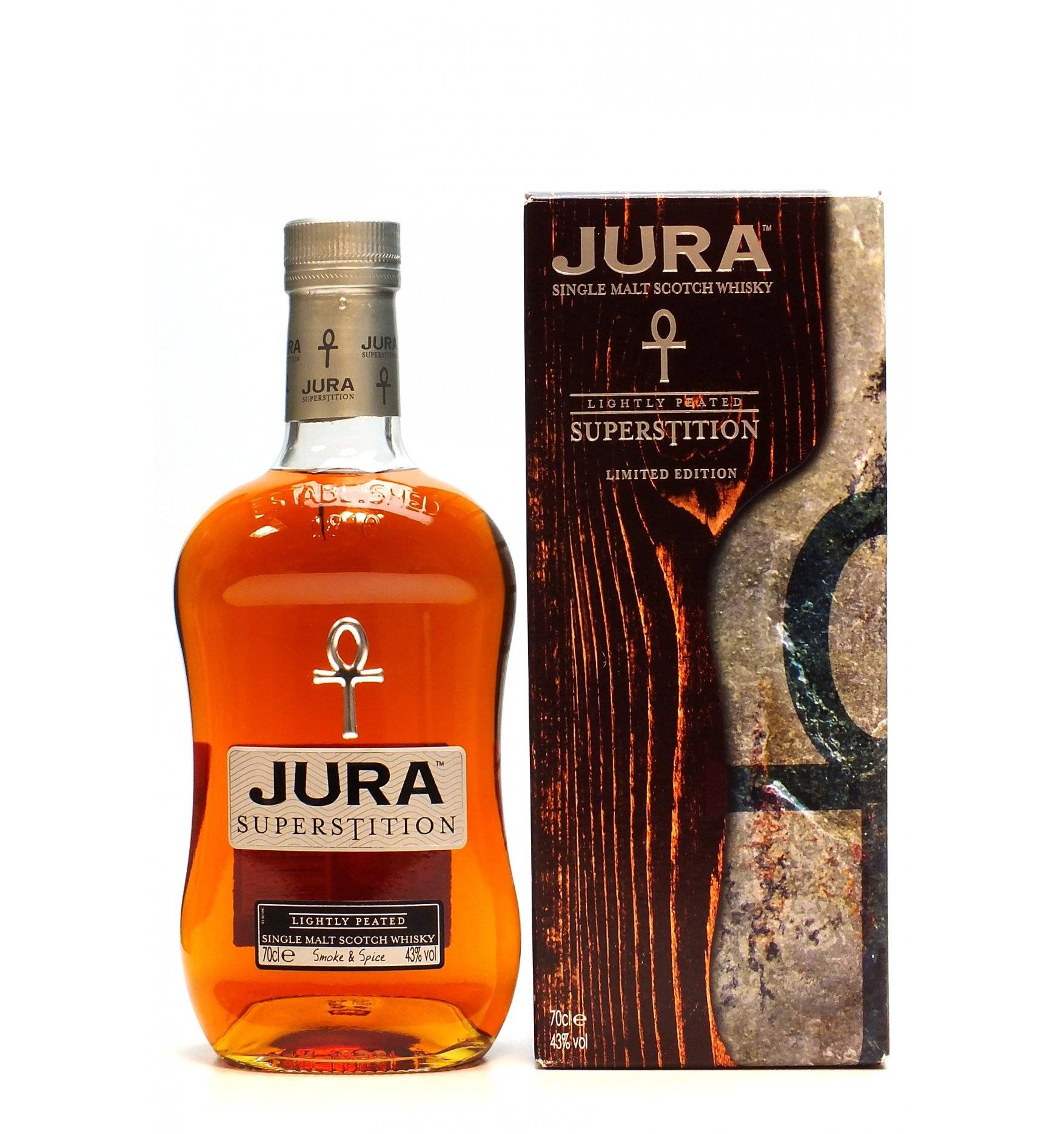 Isle of Jura Distillery Superstition Lightly Peated Single Malt Scotch  Whisky, Isle of Jura, Scotland