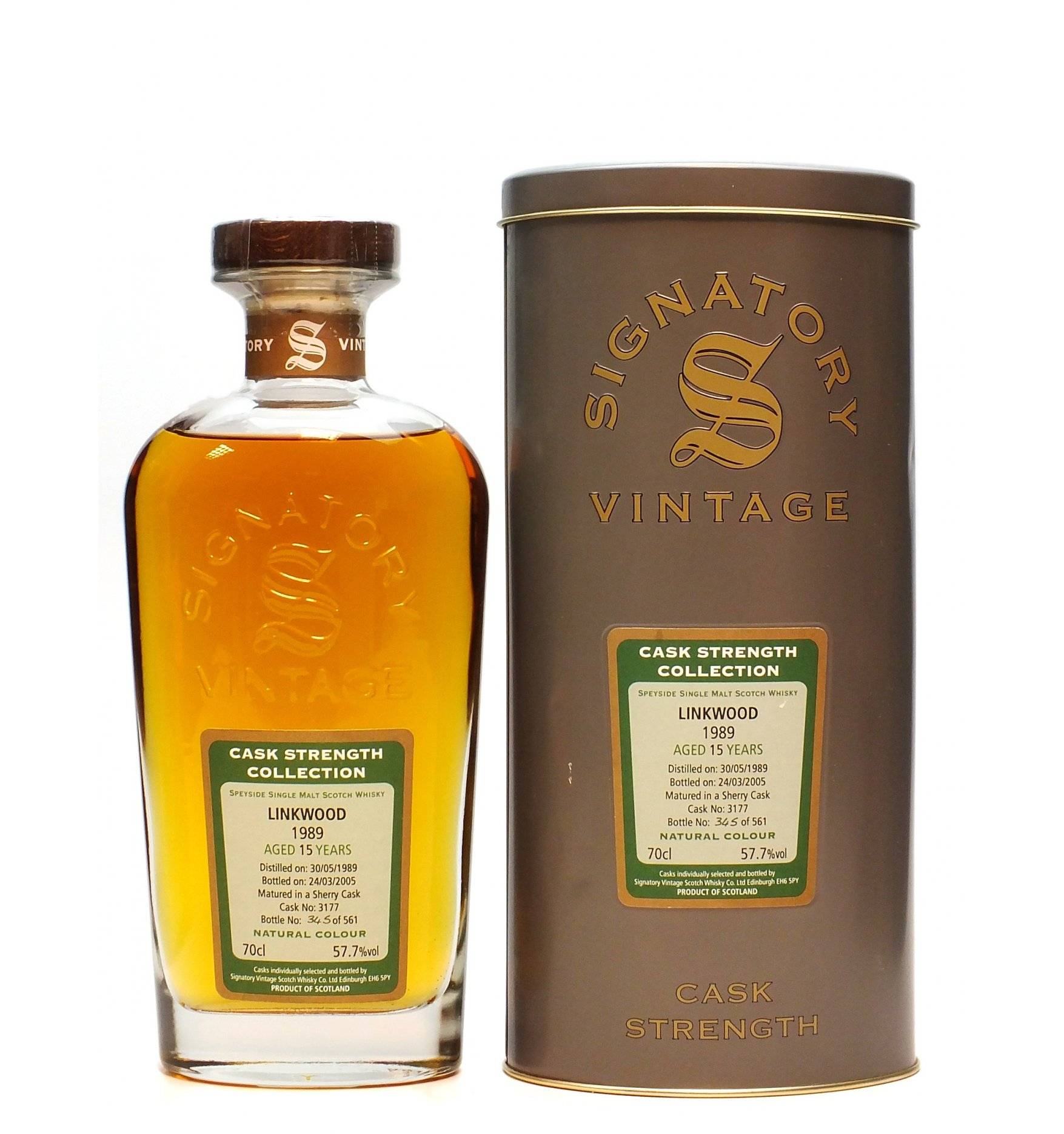 Linkwood 15 Years Old 1989 - Signatory Vintage Cask Strength