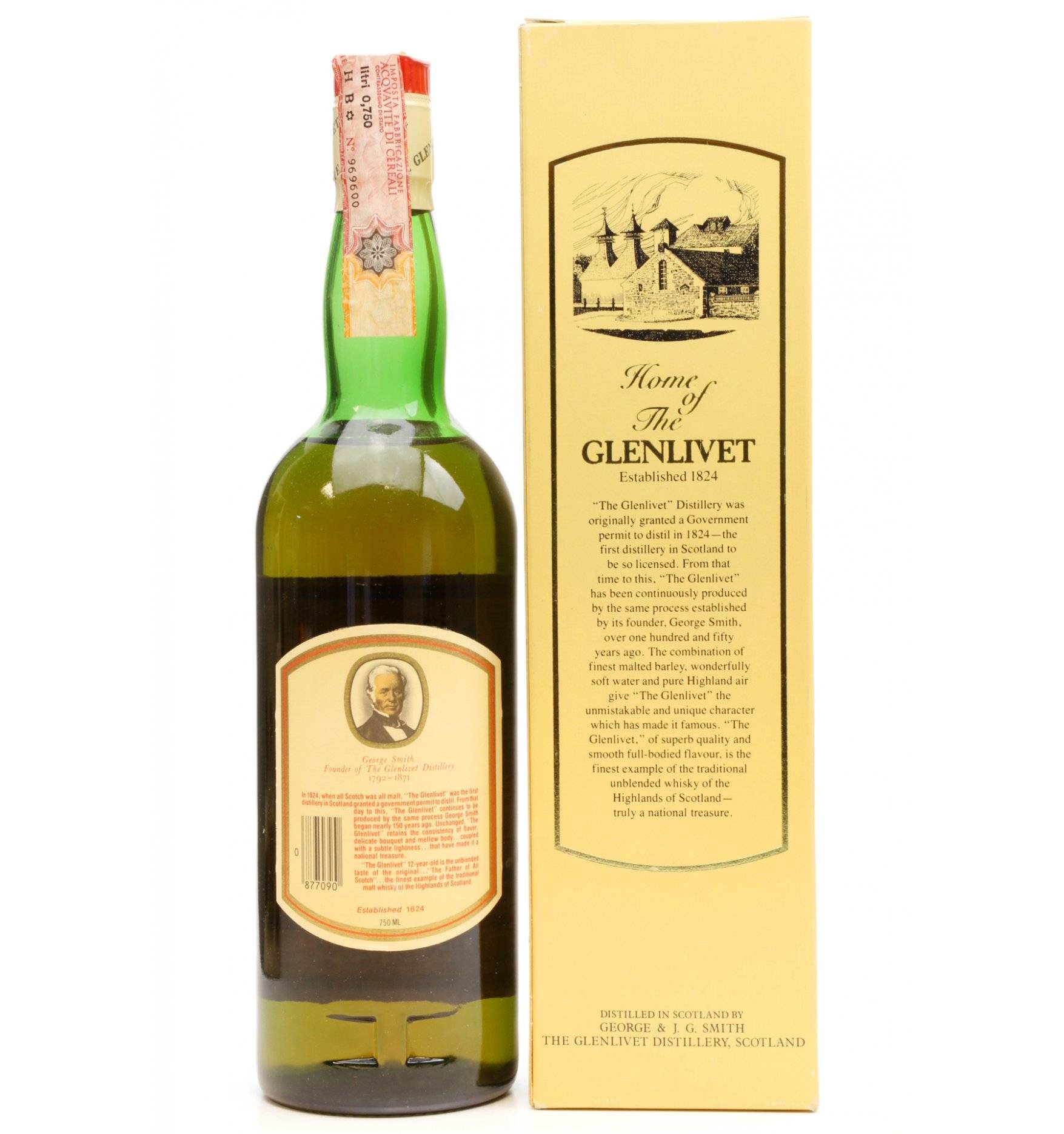特級 The GLENLIVET 12years old Unblended all malt Scotch Whisky 45