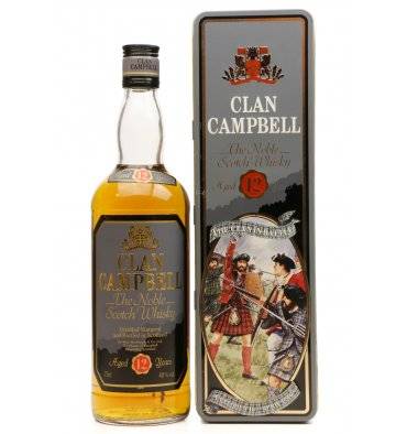 Clan Campbell 12 Year Old Scotch Whisky, 75cl, 40% ABV — Old and Rare Whisky