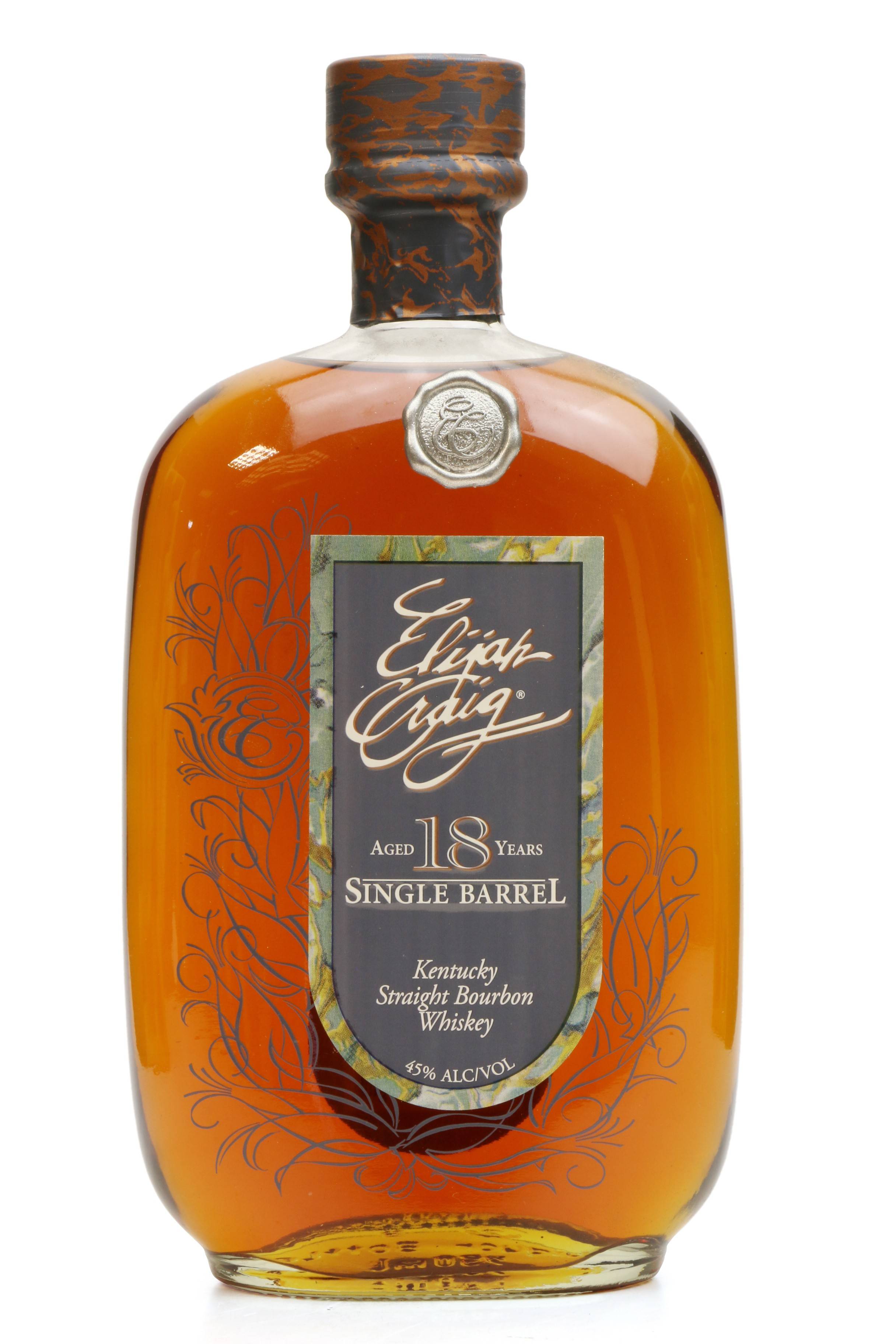 Elijah Craig 18 Years Old 1982 Single Barrel Bourbon No.1895 Just