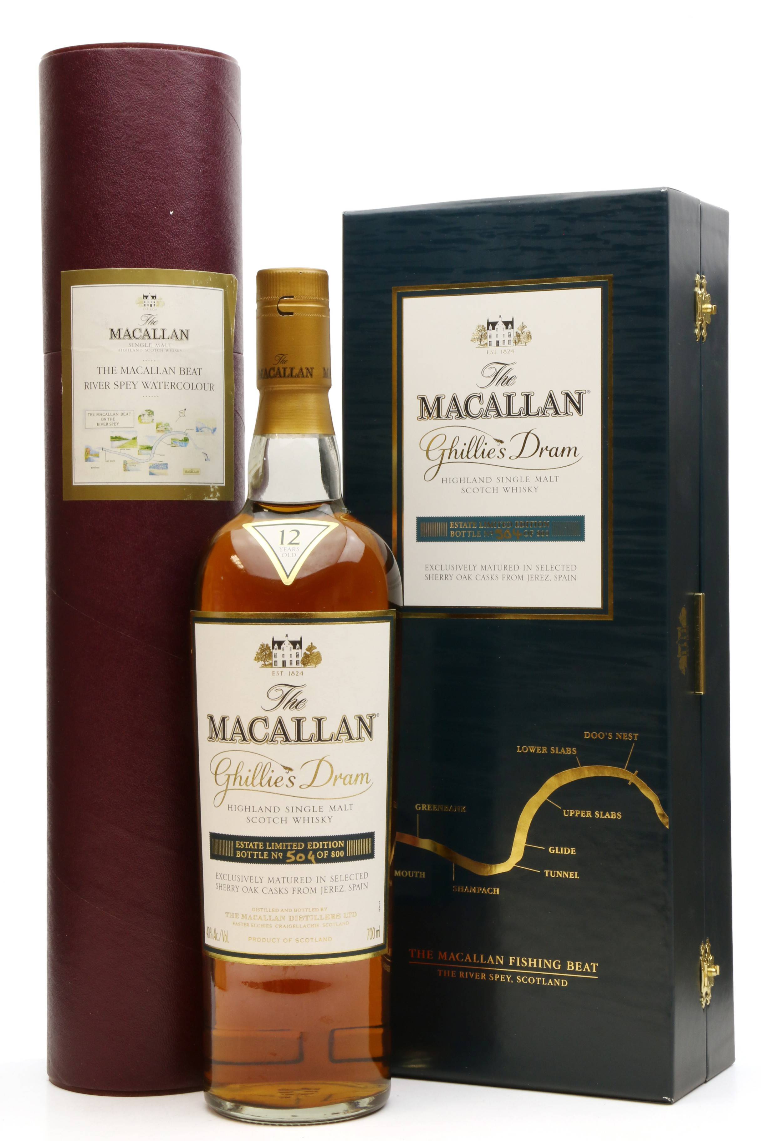 Macallan 12 Years Old - Ghillies Dram with Water Print - Just Whisky ...