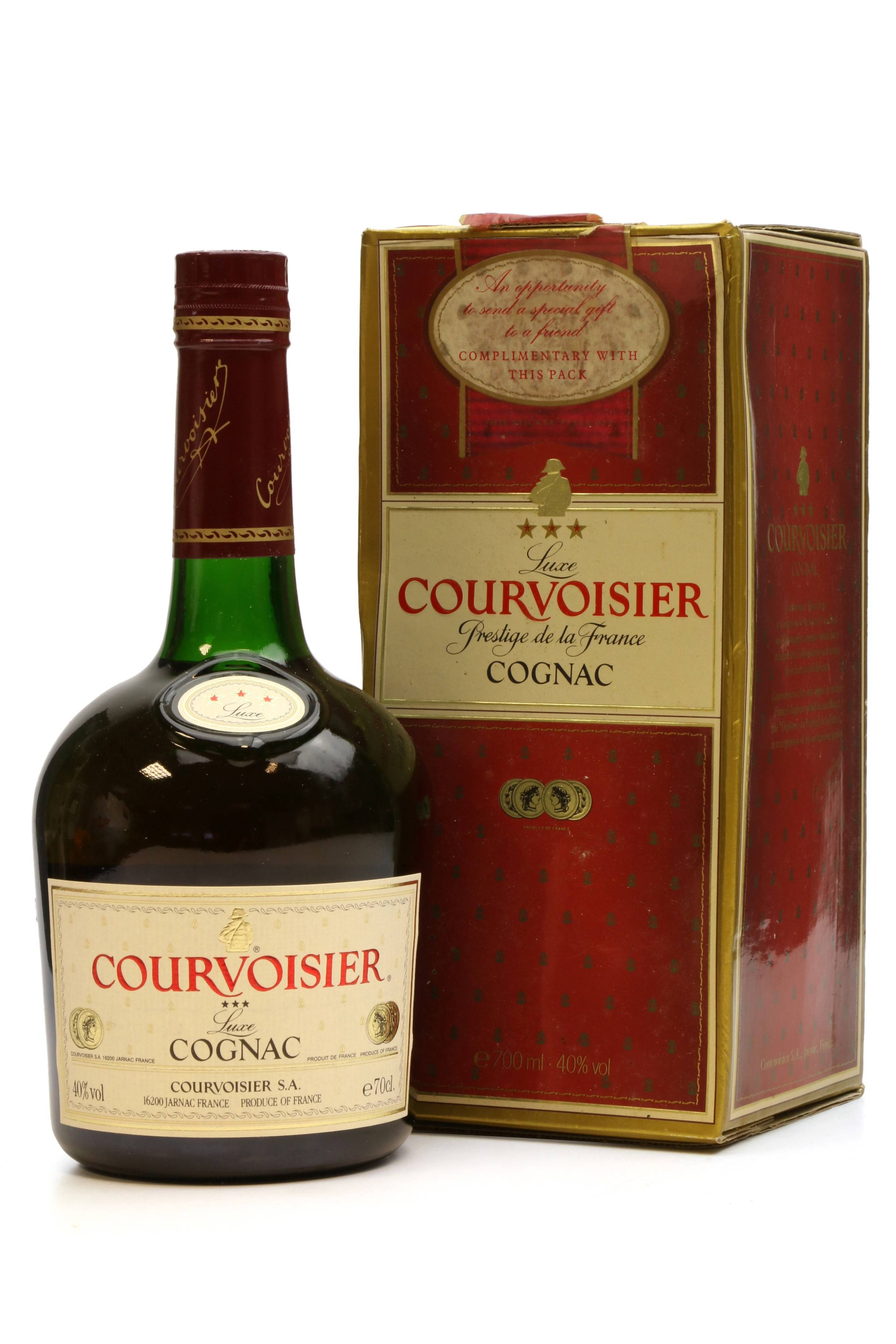 Courvoisier Cognac - 3 Star Luxe - Just Whisky Auctions