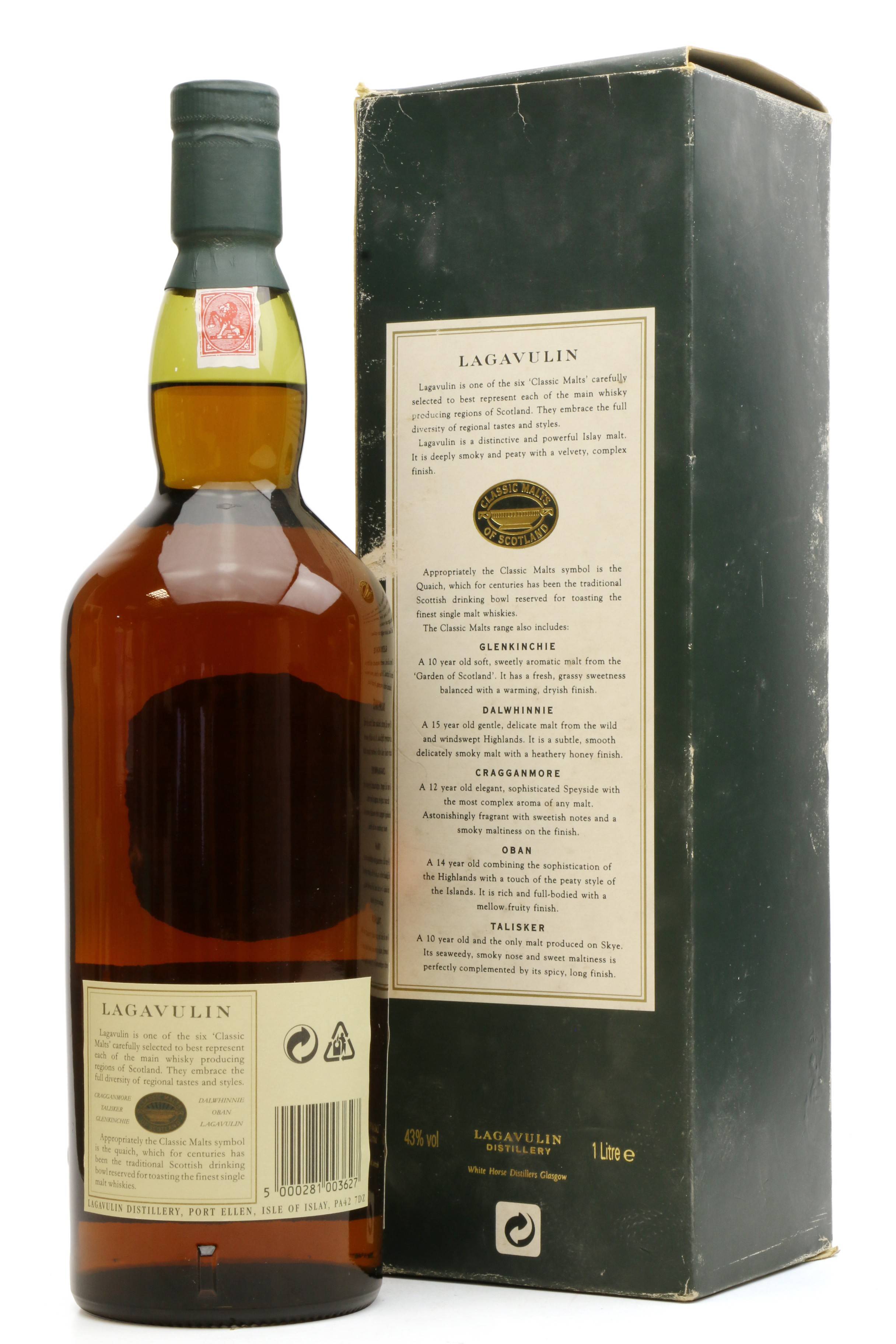 Lagavulin 16 Years Old - White Horse Distillers (1 Litre) - Just Whisky  Auctions