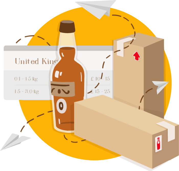 Insured worldwide shipping. Delivering whisky, right to your door.