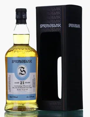 Springbank 21 Years Old | The Machrihanish Golf Club 150th Anniversary (26/91) For Auction
